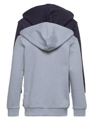 Minymo - Sweat Jacket w. hood (2-pack) - džemperiai su gobtuvu - ashley blue - 1