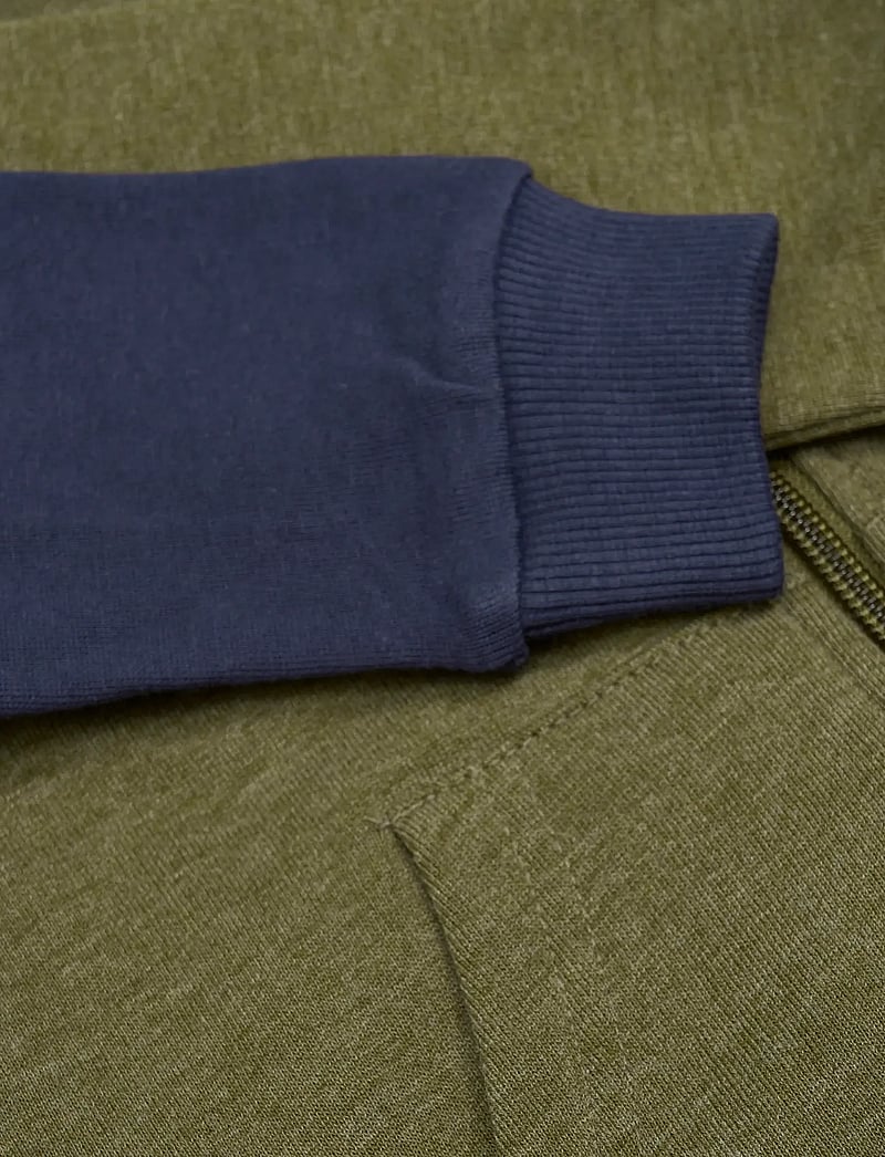 Minymo - Sweat Jacket w. hood (2-pack) - hoodies - dark olive - 1