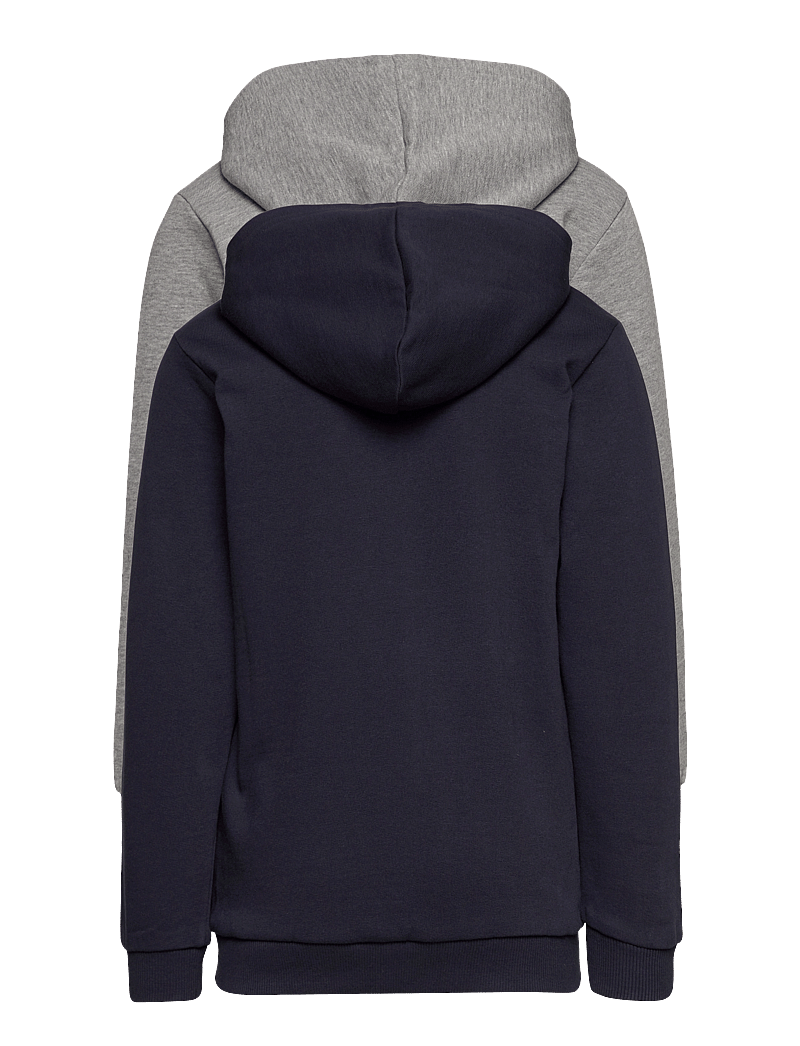 Minymo - Sweat Jacket w. hood (2-pack) - kapuzenpullover - greymelange - 1