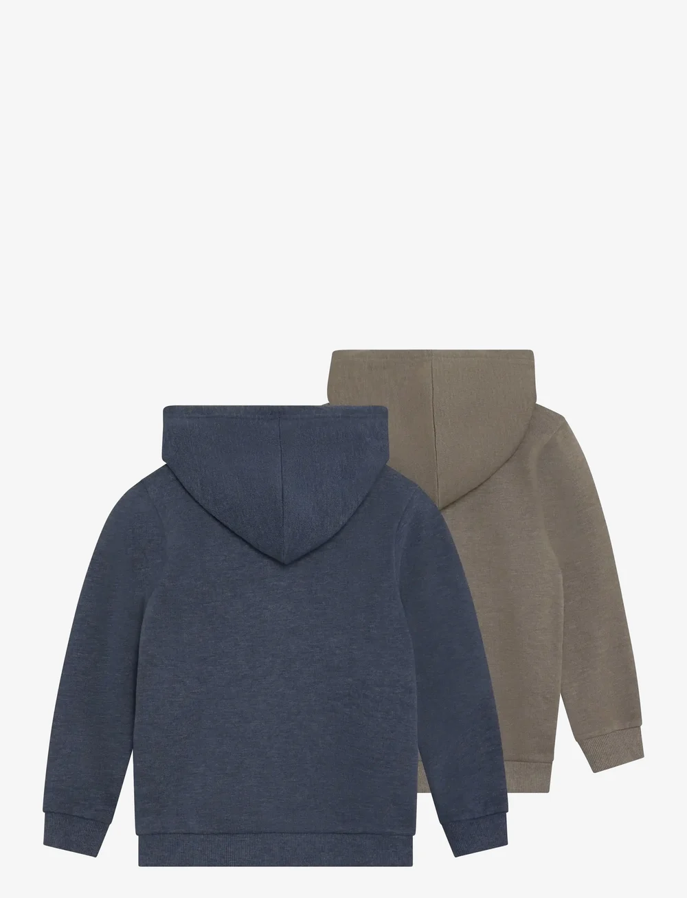 Minymo - Sweat Jacket w. hood (2-pack) - hoodies - vetiver - 1