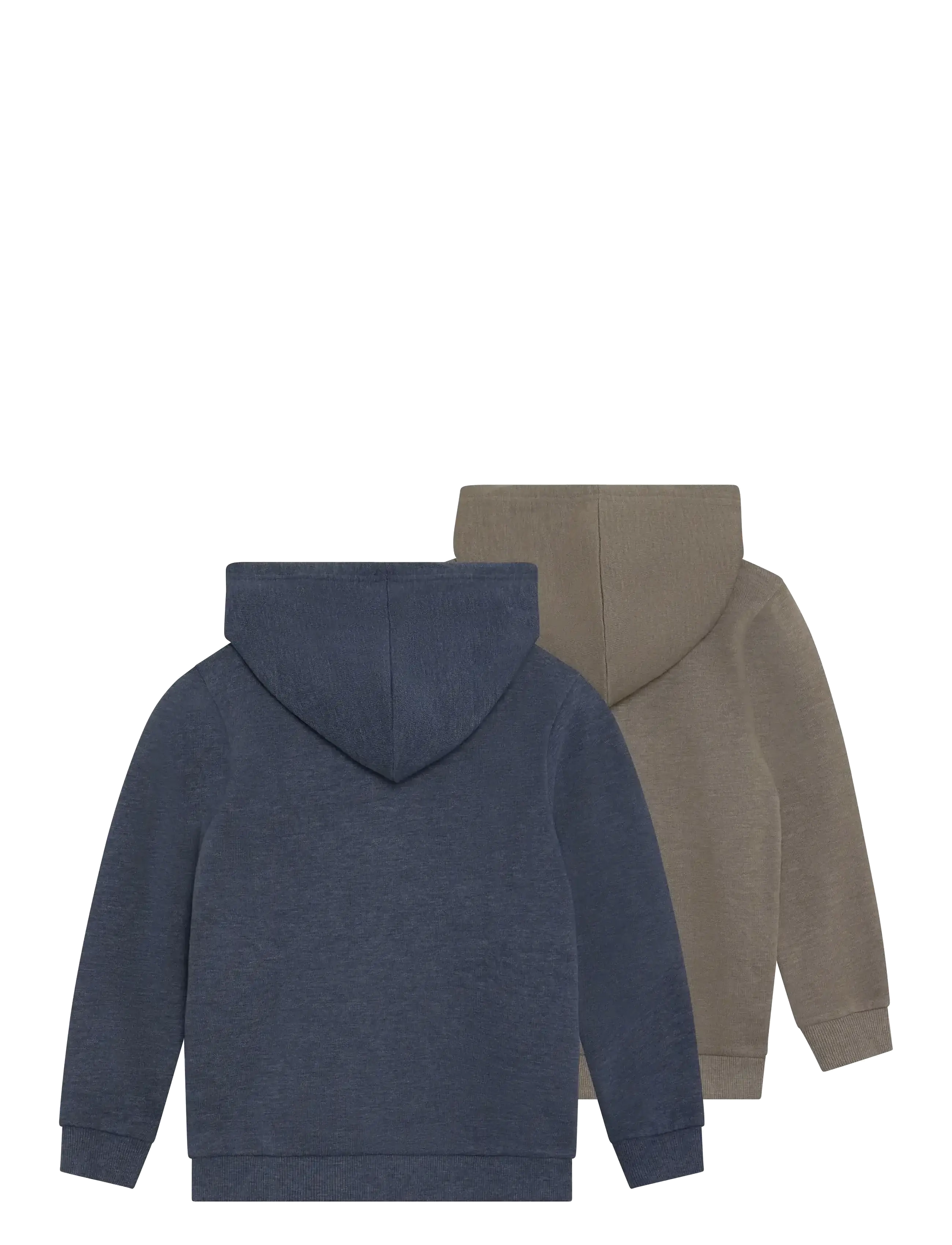 Minymo - Sweat Jacket w. hood (2-pack) - kapuzenpullover - vetiver - 1