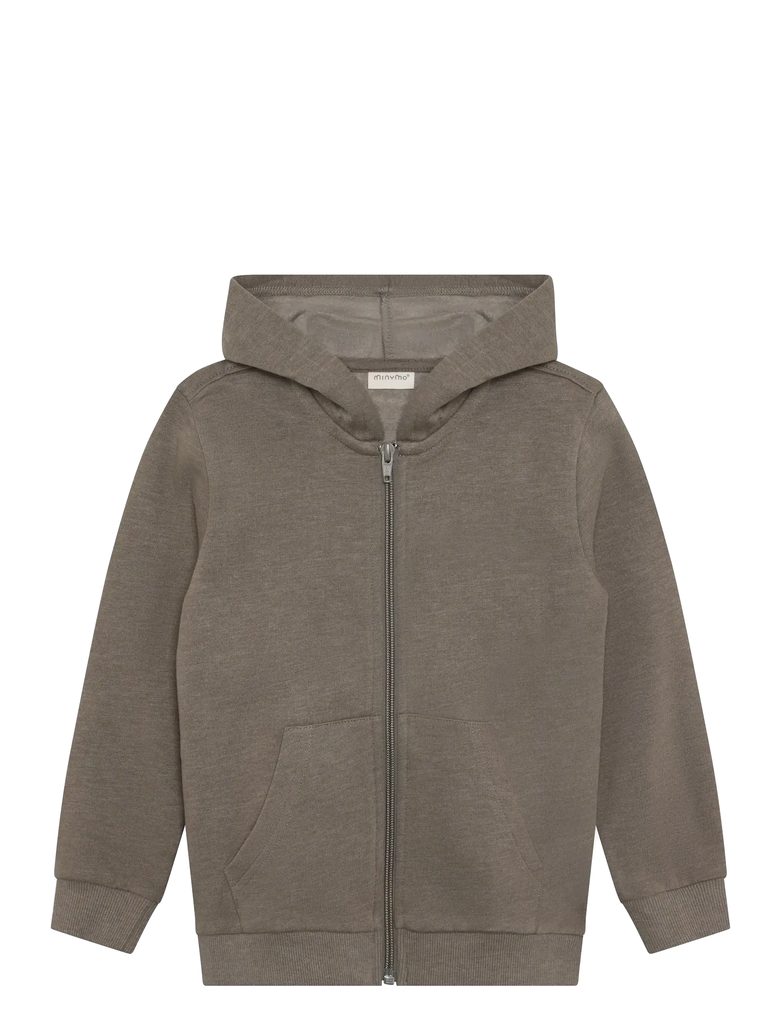 Minymo - Sweat Jacket w. hood (2-pack) - kapuzenpullover - vetiver - 2