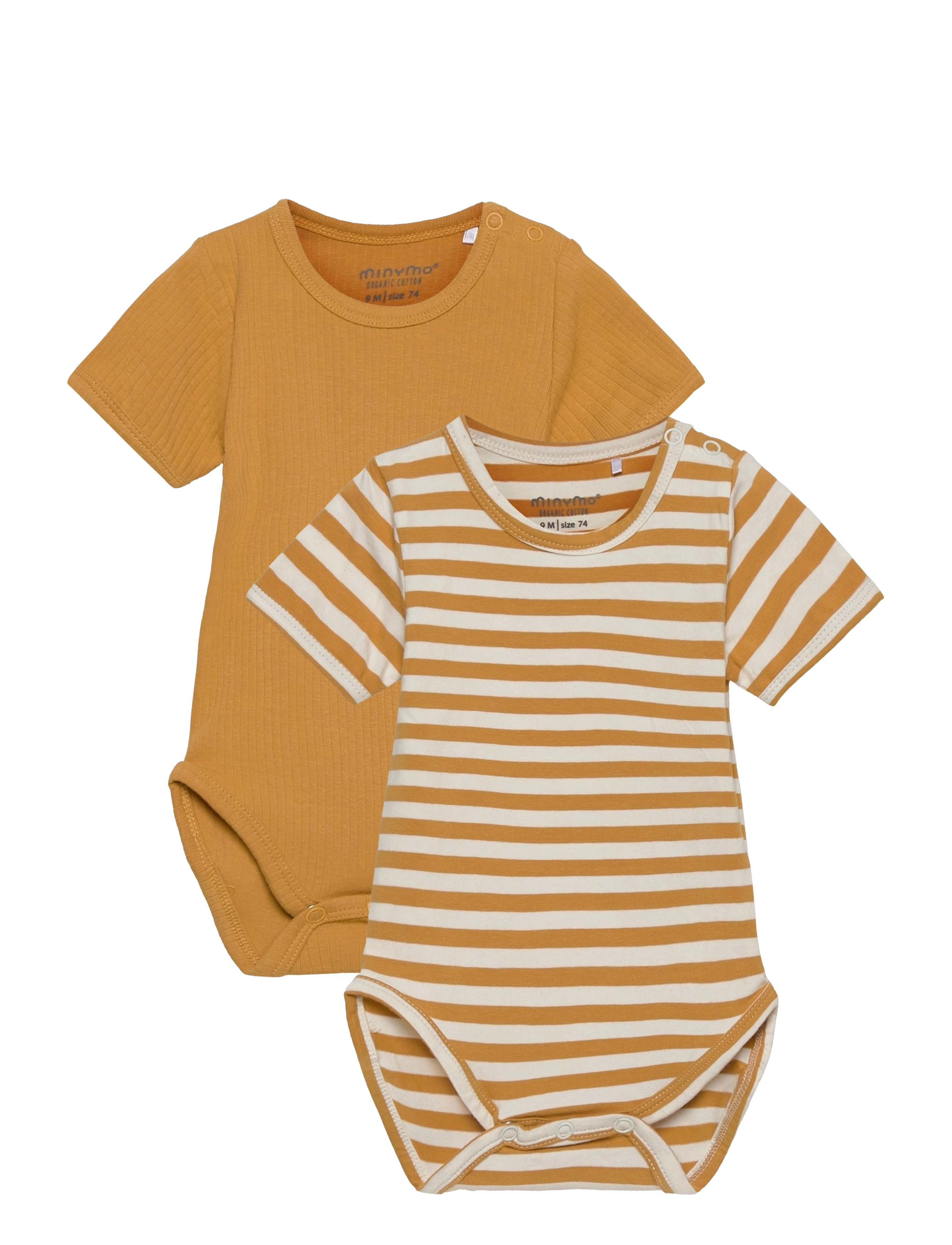 Minymo Body SS (2-pack) - Bodies - AMBER GOLD / yellow