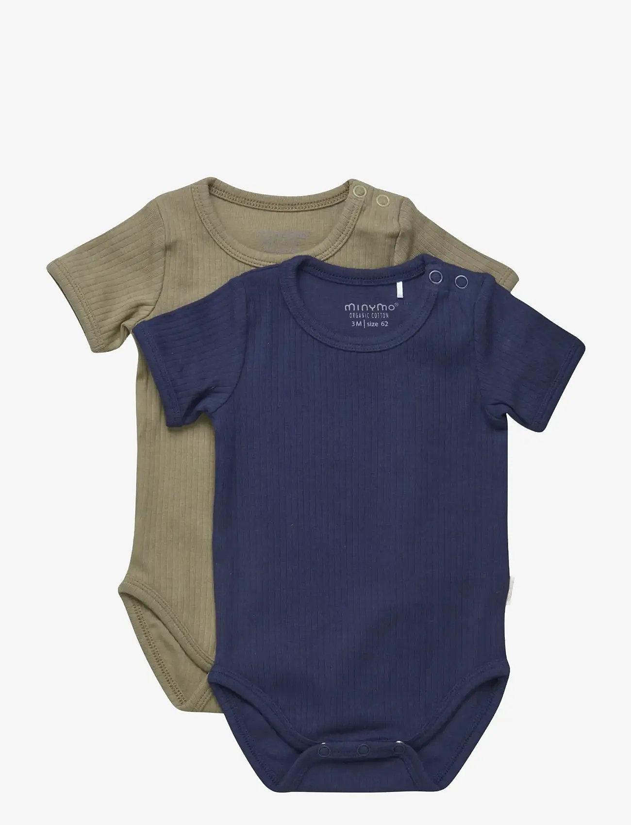 Minymo - Body SS (2-pack) - lägsta priserna - dark navy - 0