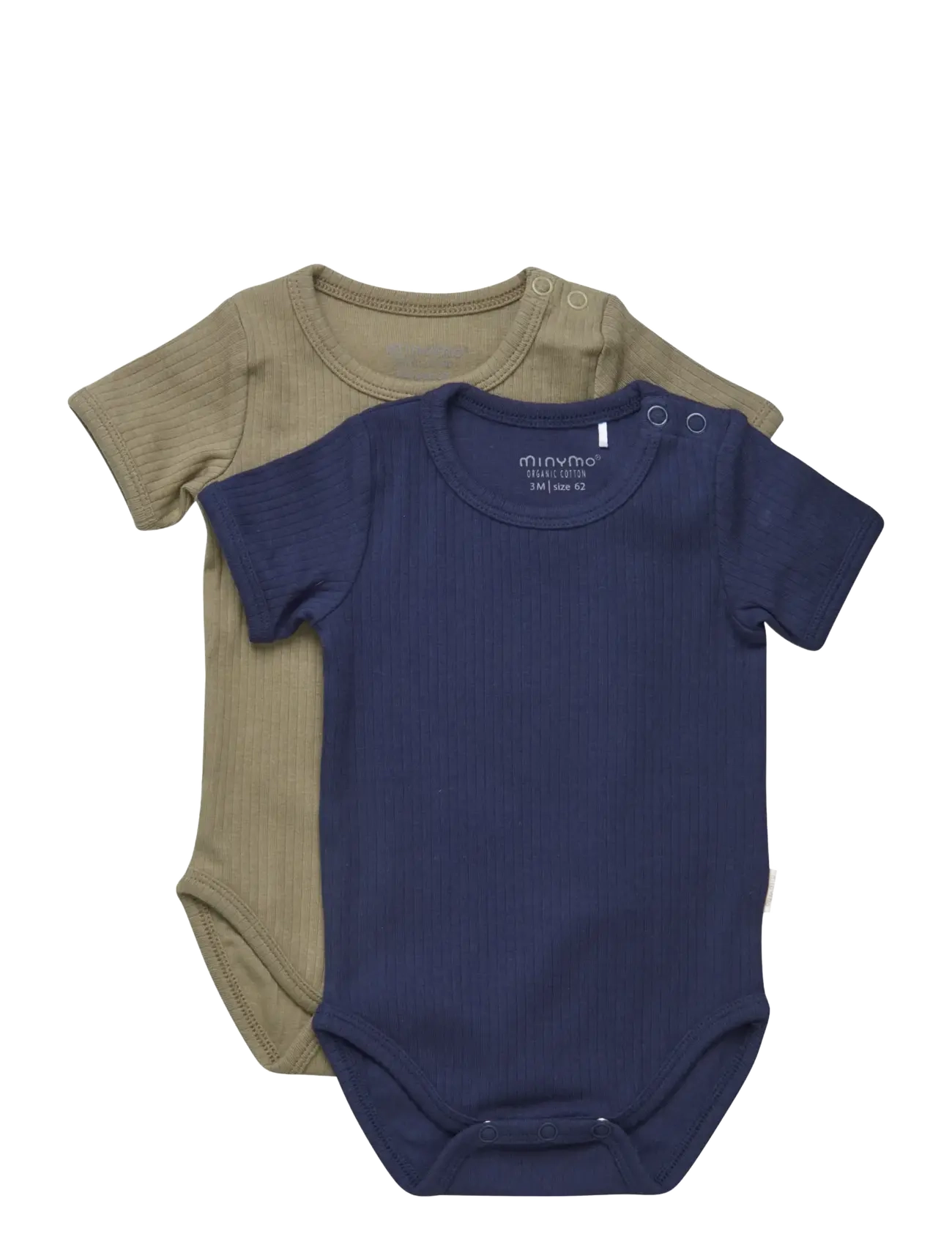 Minymo Body SS (2-pack) - Kortärmade bodies - DARK NAVY / navy