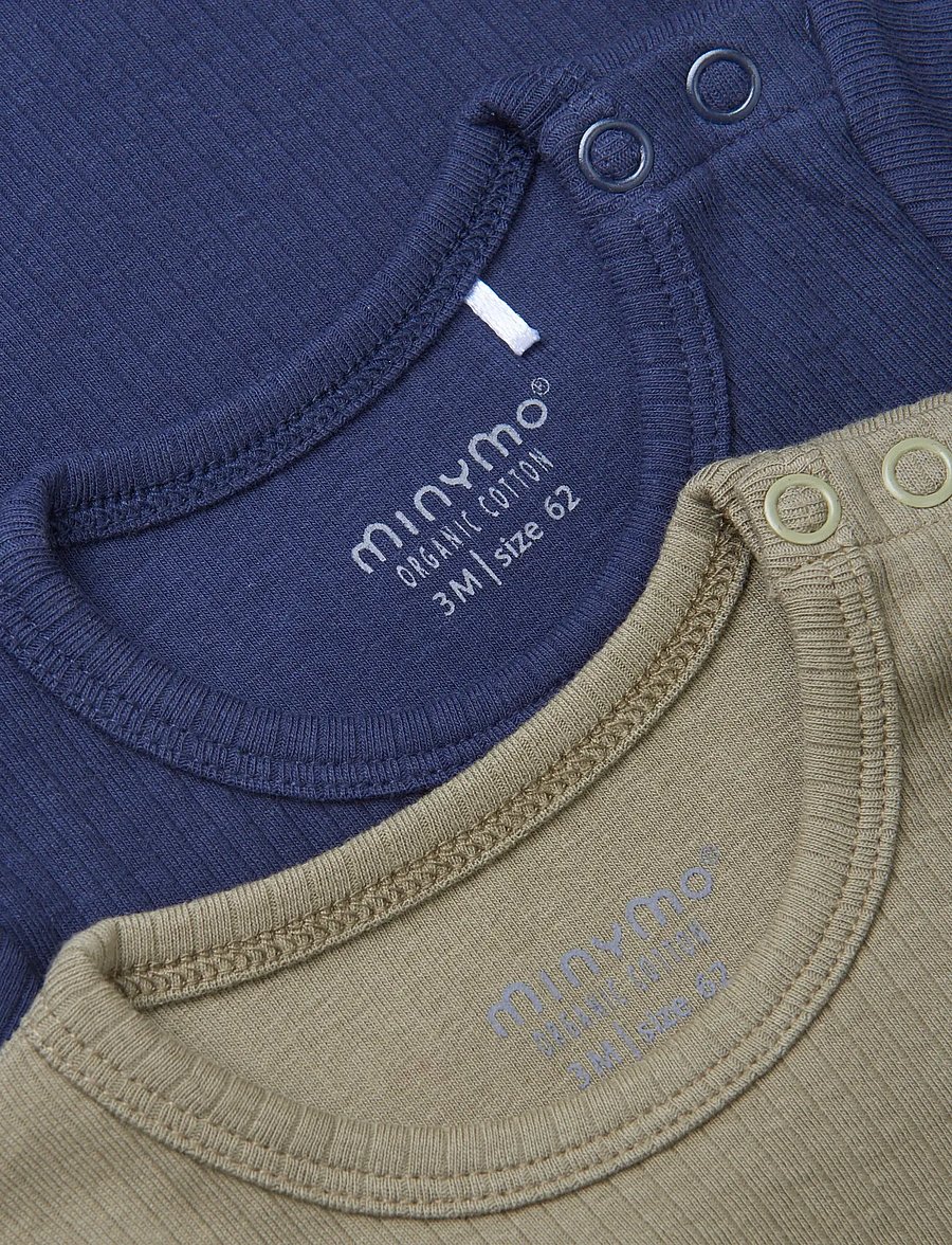 Minymo - Body SS (2-pack) - multipack bodys - dark navy - 2
