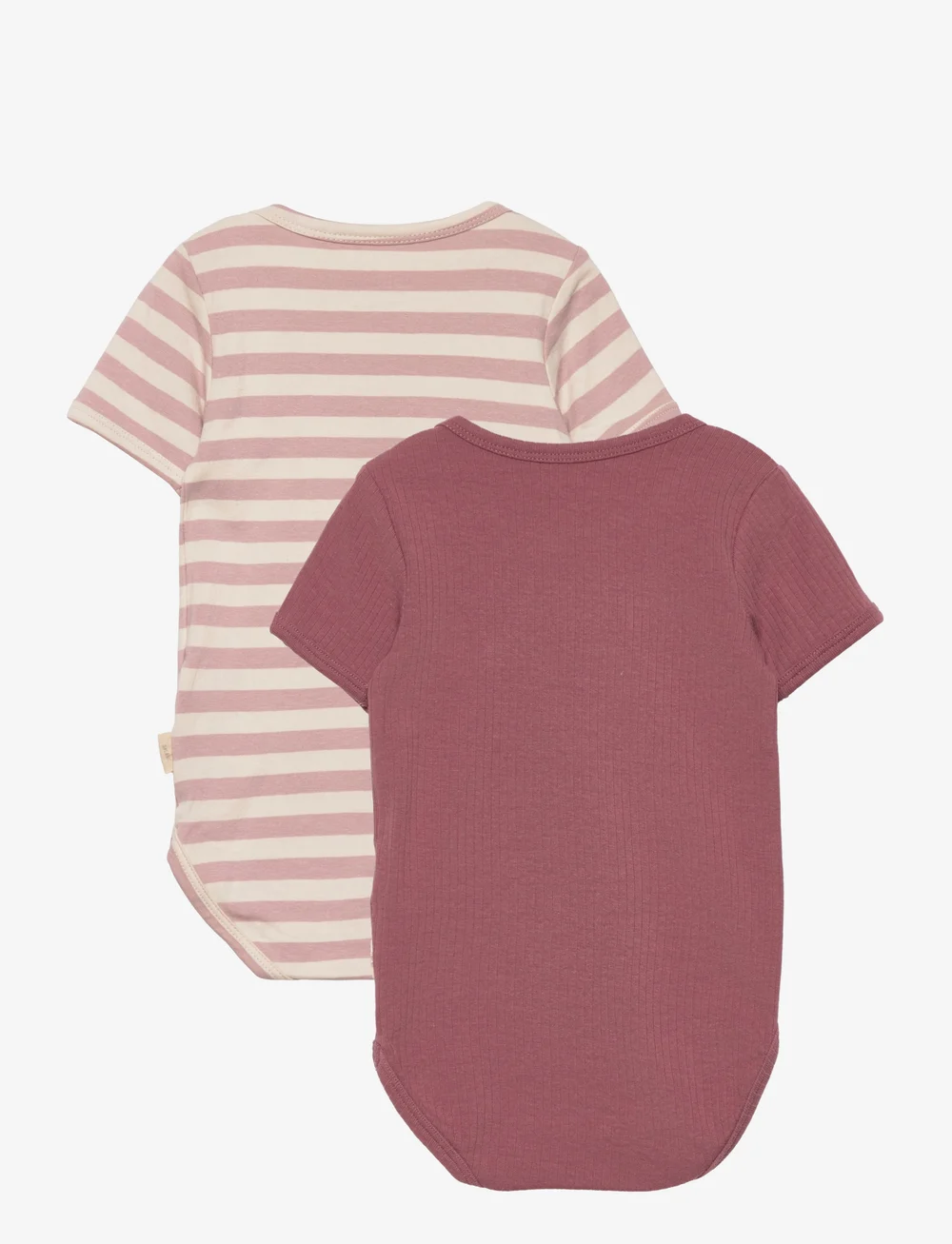 Minymo - Body SS (2-pack) - mönstrade kortärmade bodies - violet ice - 1