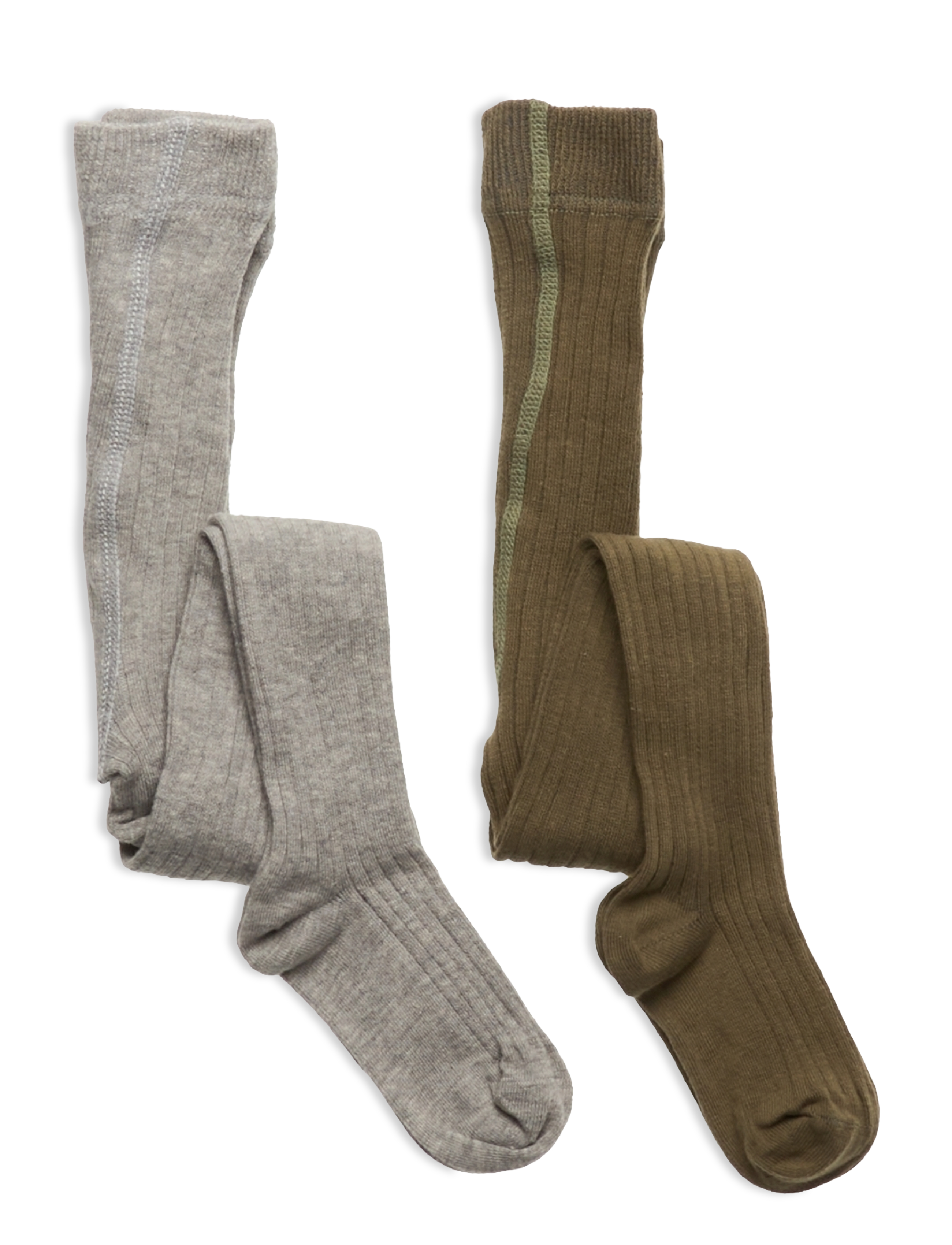 MINYMO Stocking - Solid Rib 2-Pack Patterned - 68< - Kinder