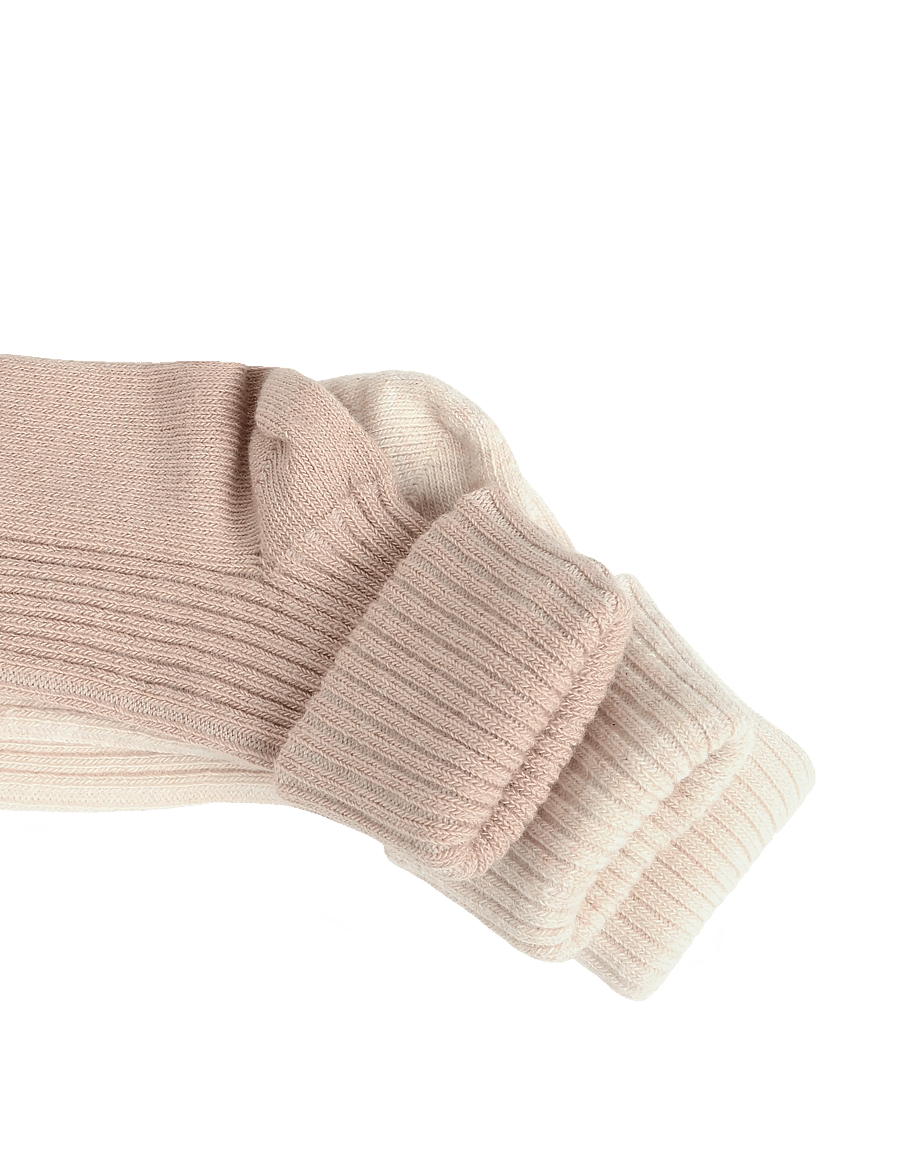 Minymo - Baby 2x2 rib sock (3-pack) - baby-socken - birch - 2
