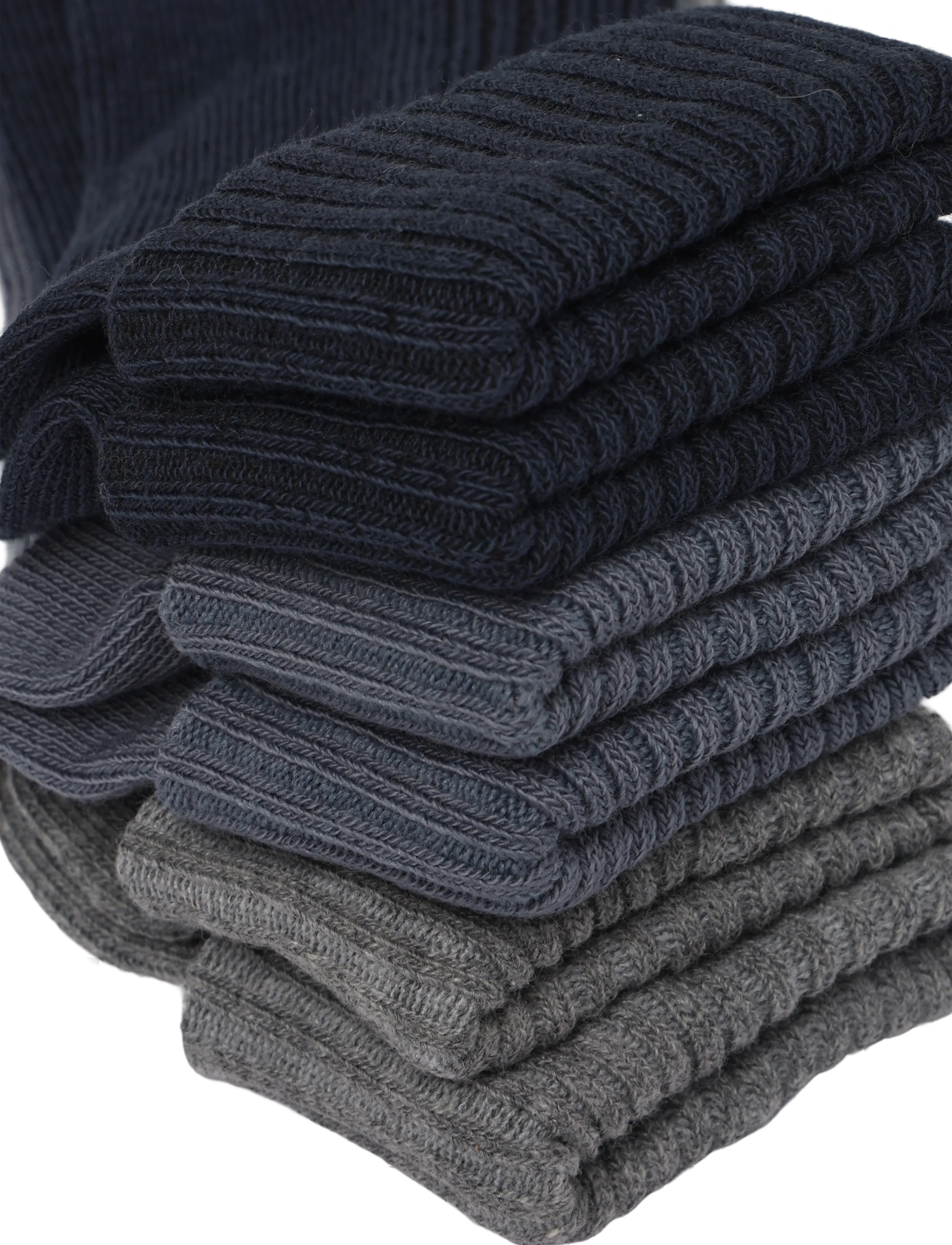 Minymo - Baby 2x2 rib sock (3-pack) - babysokker - blau gray - 4