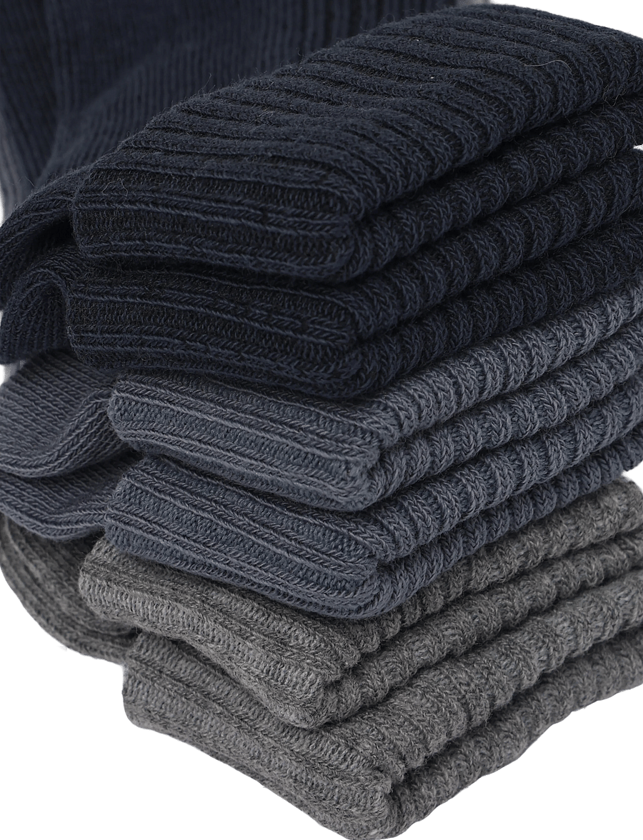 Minymo - Baby 2x2 rib sock (3-pack) - babysokker - blau gray - 4
