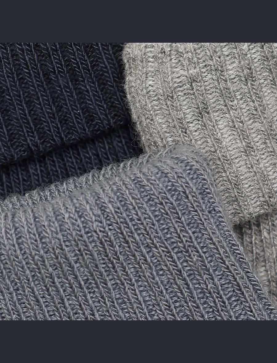 Minymo - Baby 2x2 rib sock (3-pack) - baby-socken - blau gray - 4