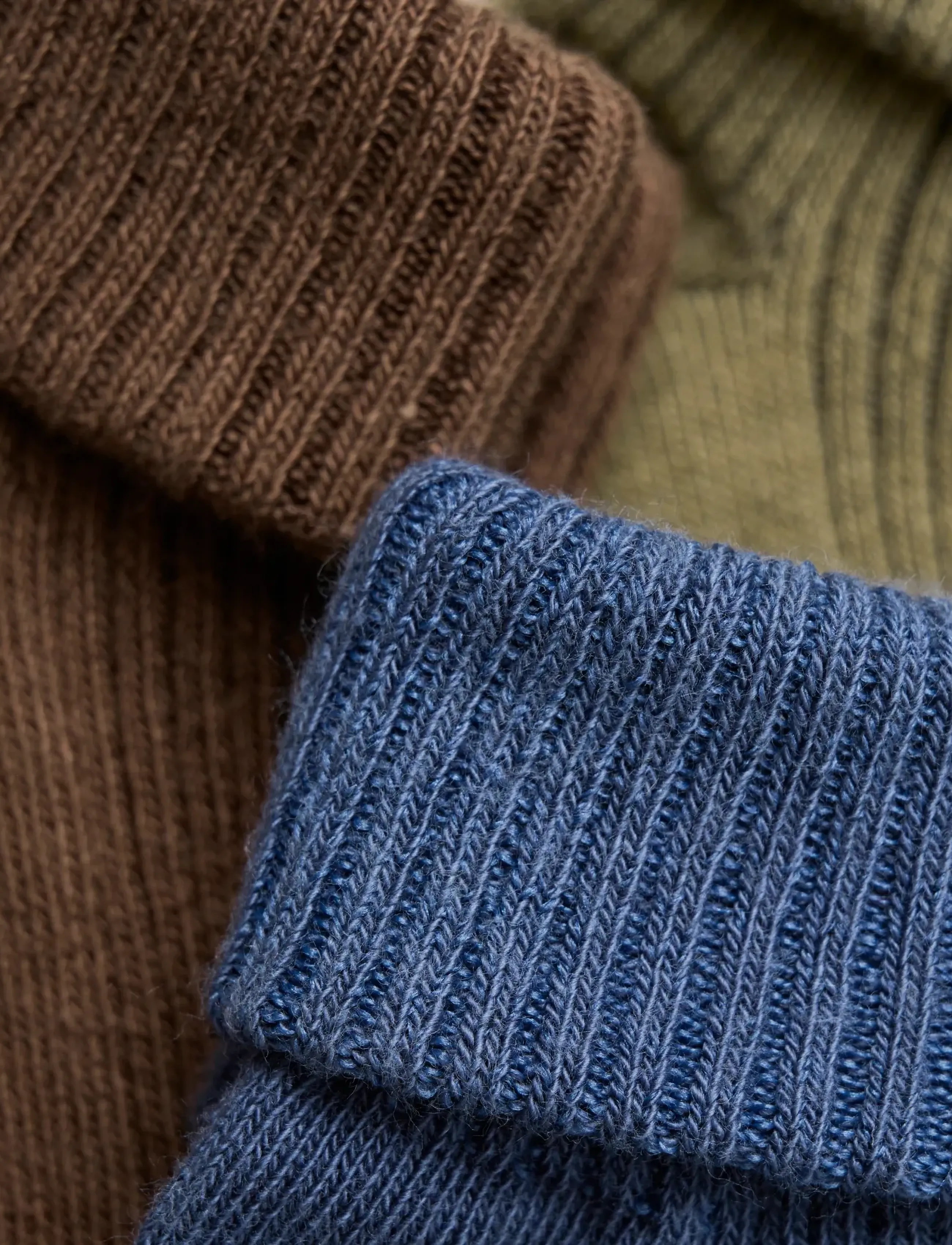 Minymo - Baby sock rib (3 pack) - beebisokid - dark olive - 1