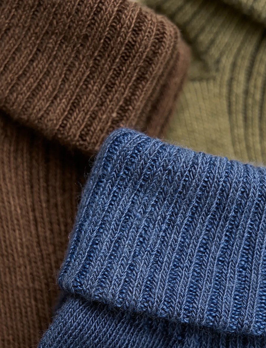 Minymo - Baby sock rib (3 pack) - beebisokid - dark olive - 1