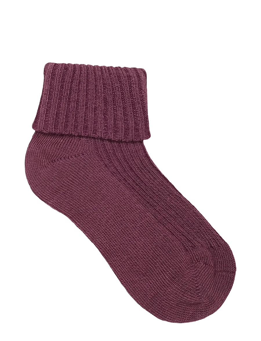 Minymo - Baby 2x2 rib sock (3-pack) - baby-socken - elderberry - 1