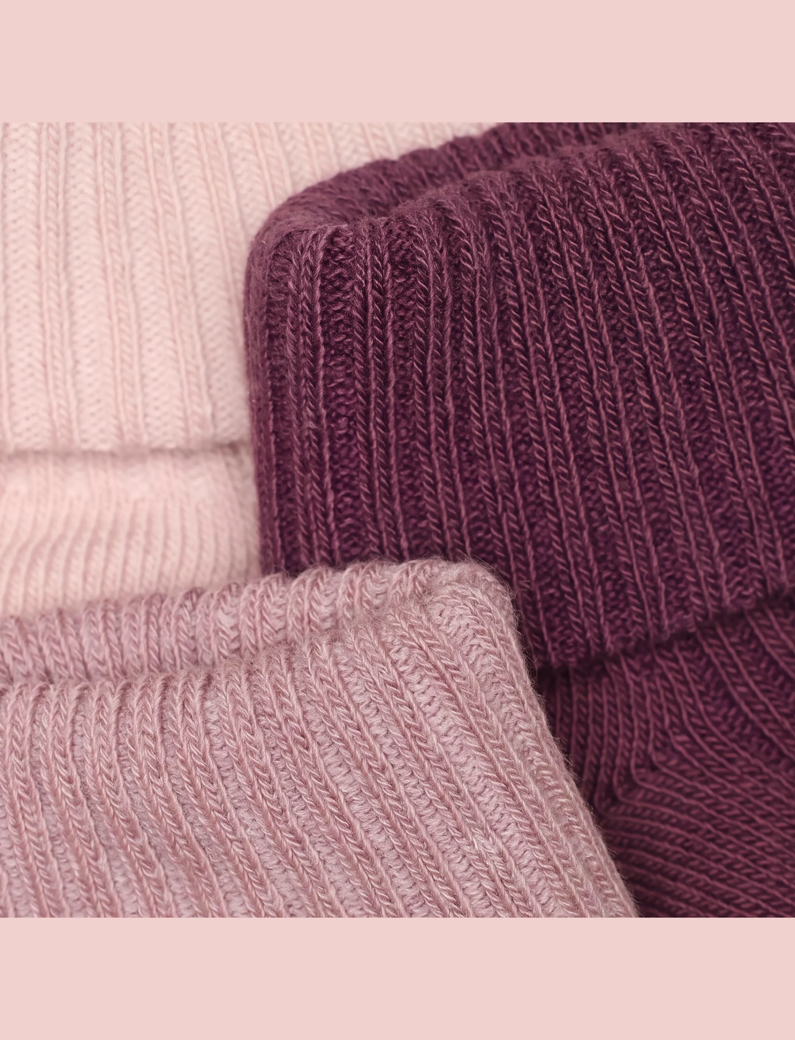 Minymo - Baby 2x2 rib sock (3-pack) - baby-socken - elderberry - 4
