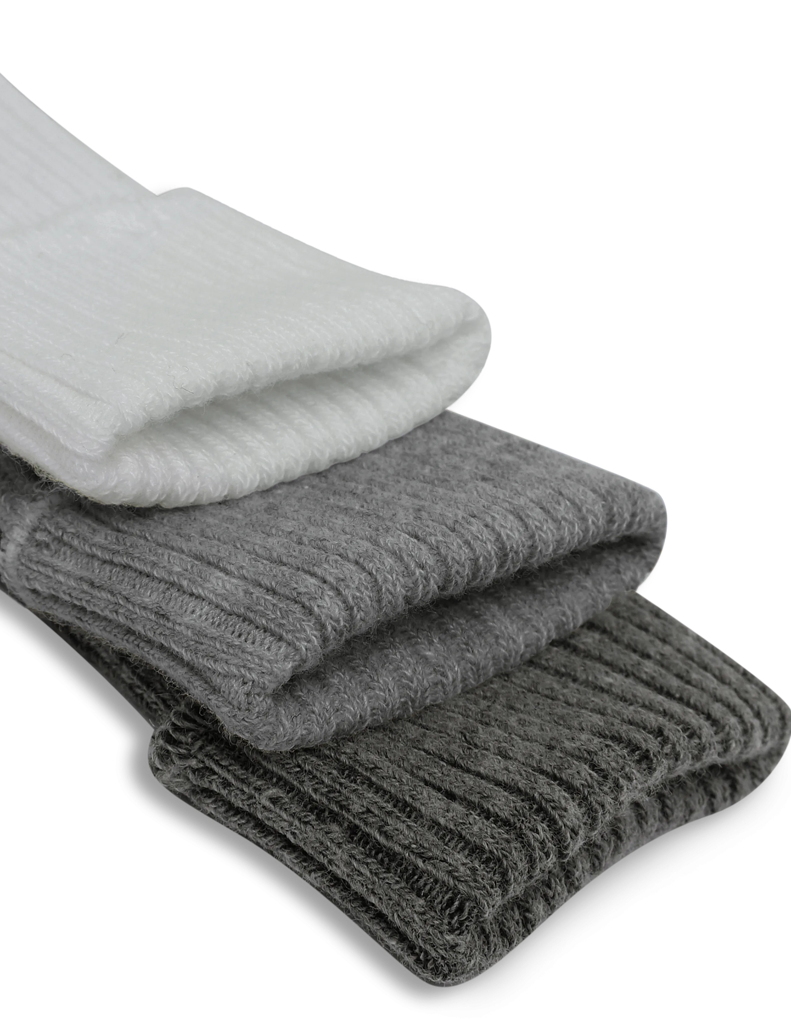 Minymo - Baby 2x2 rib sock (3-pack) - baby-socken - light grey melange - 2