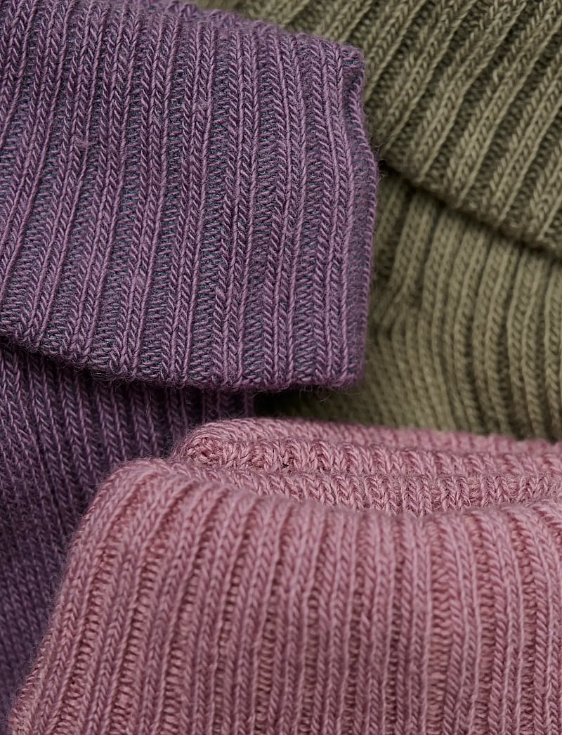 Minymo - Baby sock rib (3 pack) - bebisstrumpor - orchid haze - 1