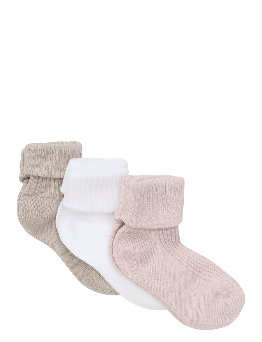 Minymo - Baby sock rib (3 pack) - baby-socken - shell - 0