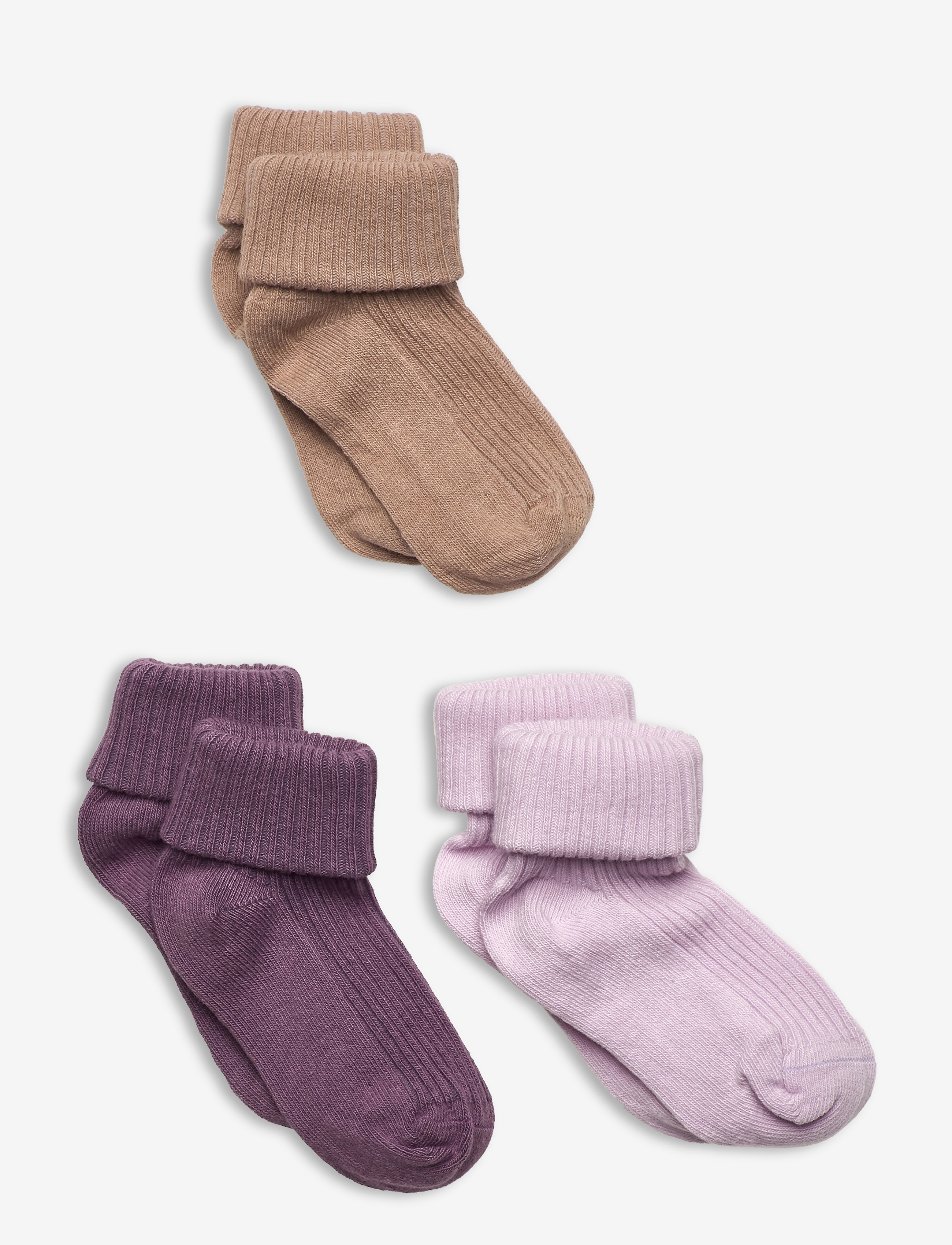 Baby sock rib (3 pack) - VERY GRAPE