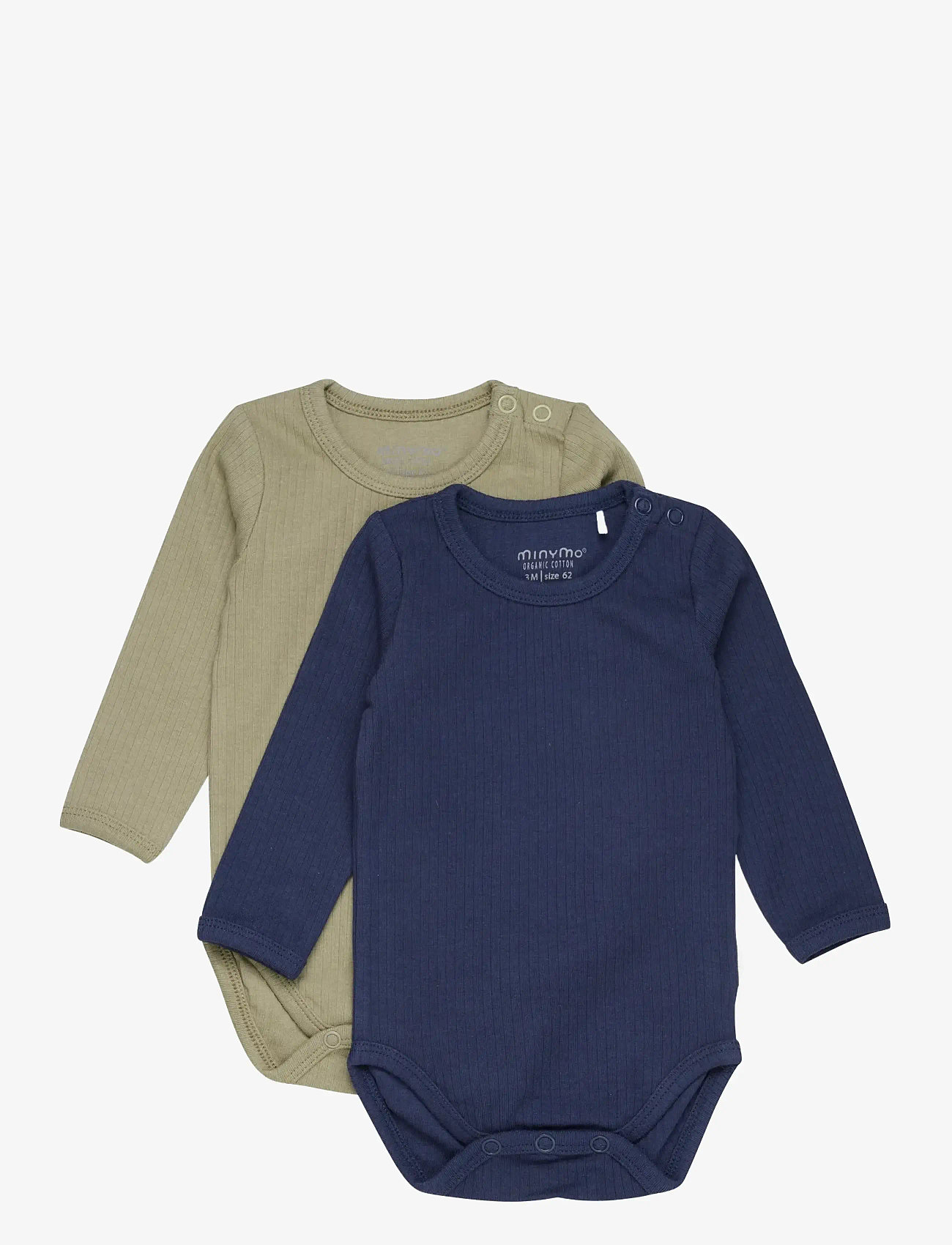 Minymo - Body LS (2-pack) - lägsta priserna - dark navy - 0