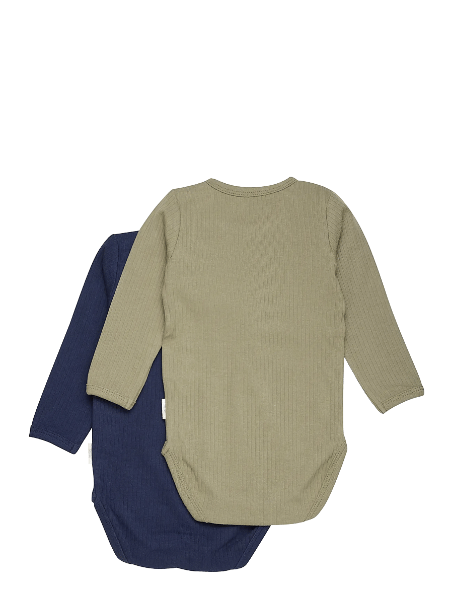 Minymo - Body LS (2-pack) - multipack bodys - dark navy - 1