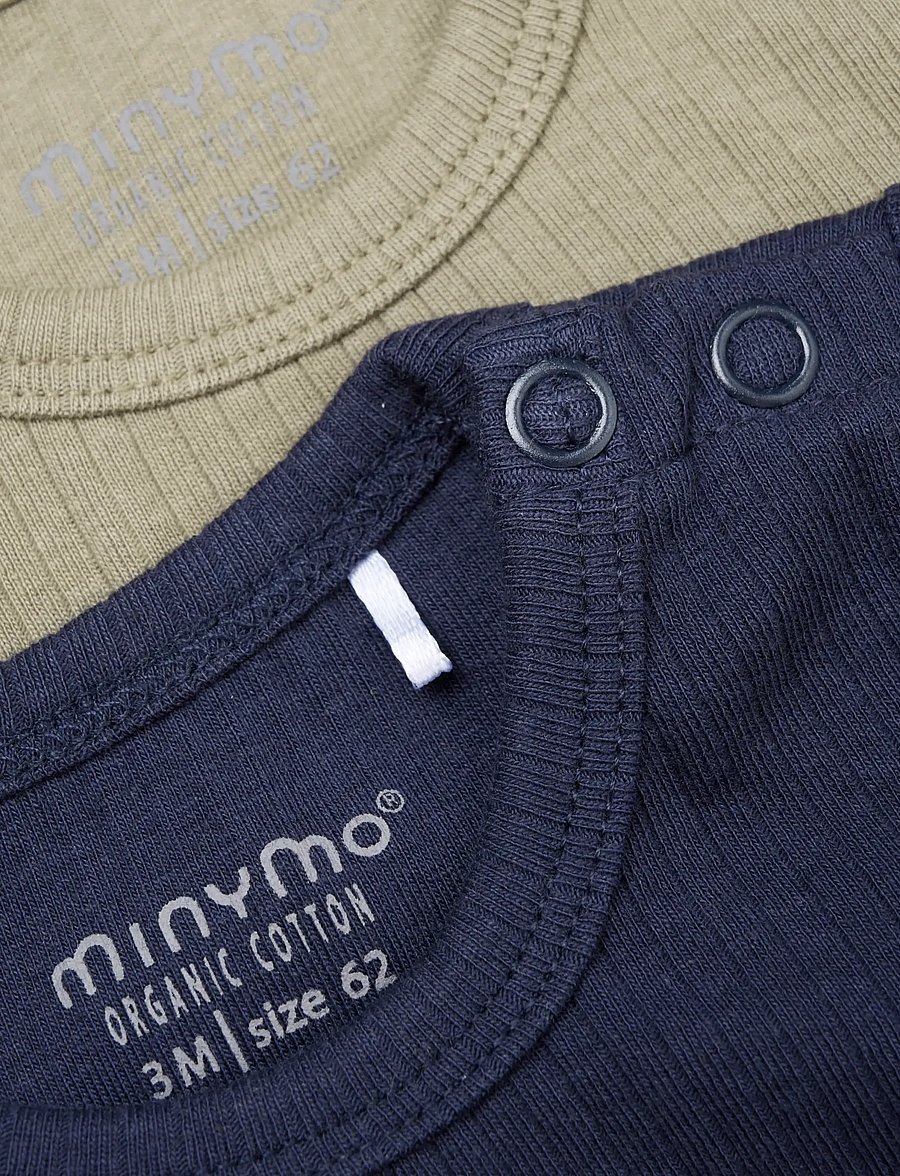 Minymo - Body LS (2-pack) - multipack bodys - dark navy - 2