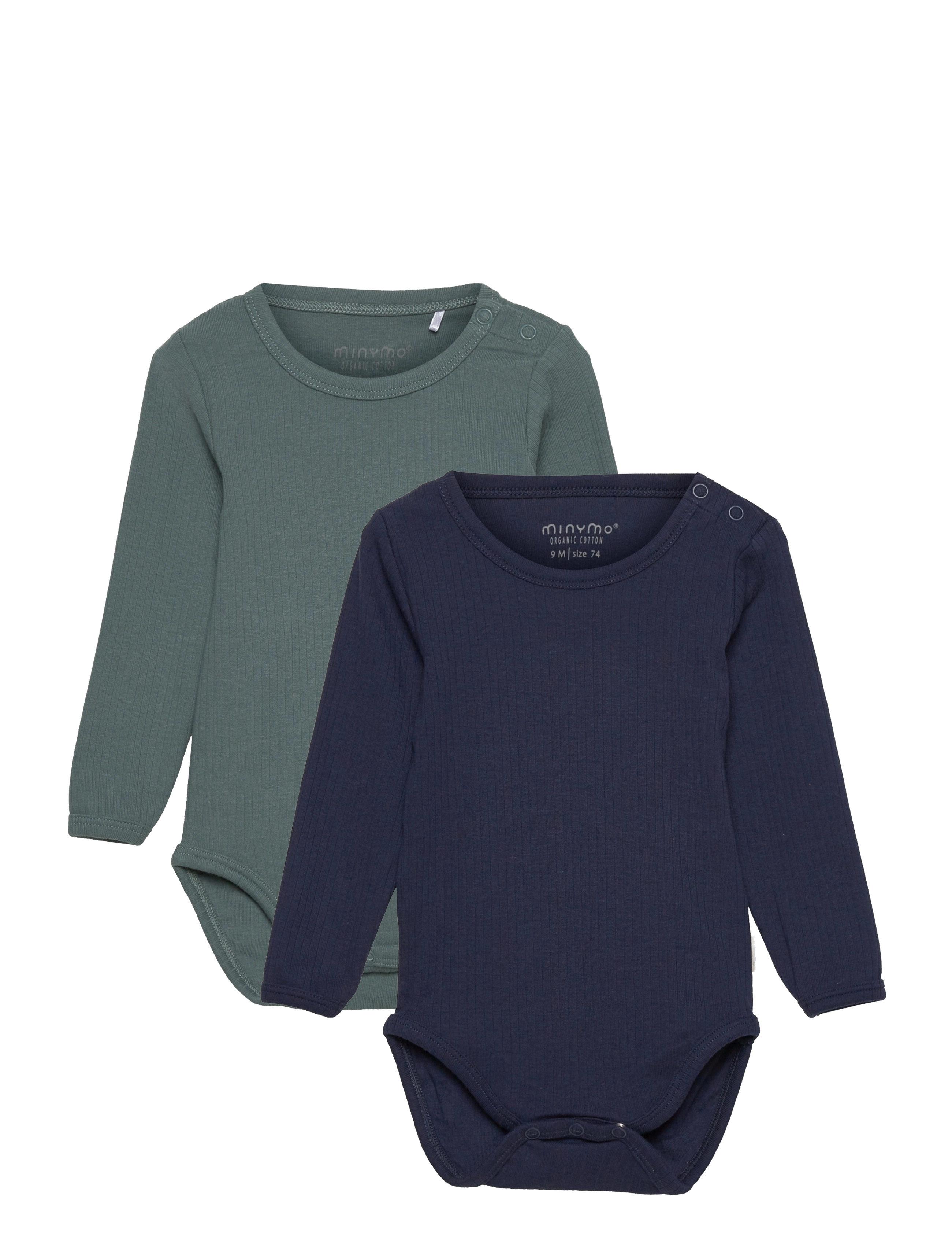 Minymo Body LS (2-pack) - Bodyer i multipack - GOBLIN BLUE / blue