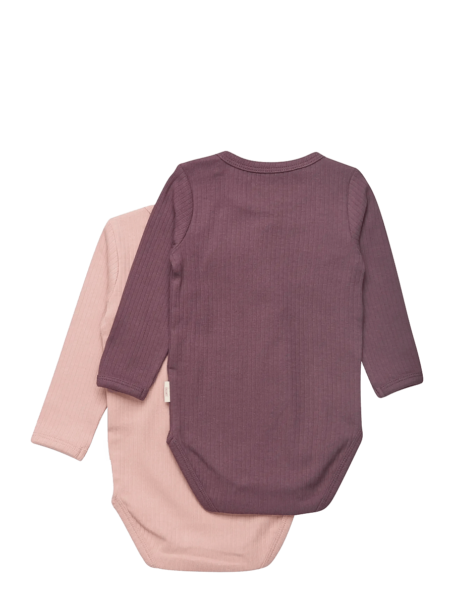Minymo - Body LS (2-pack) - multipack bodys - misty rose - 1