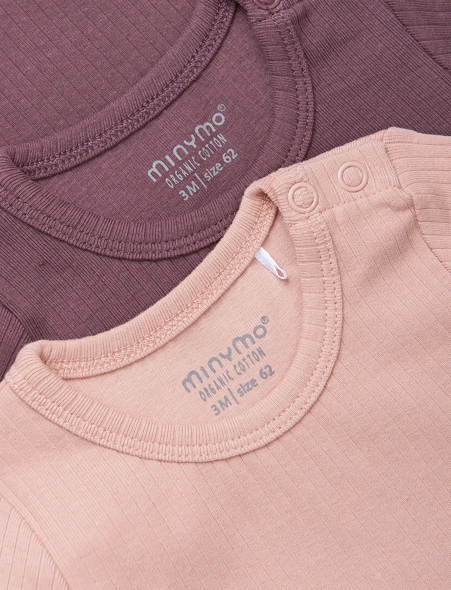 Minymo - Body LS (2-pack) - multipack bodys - misty rose - 2