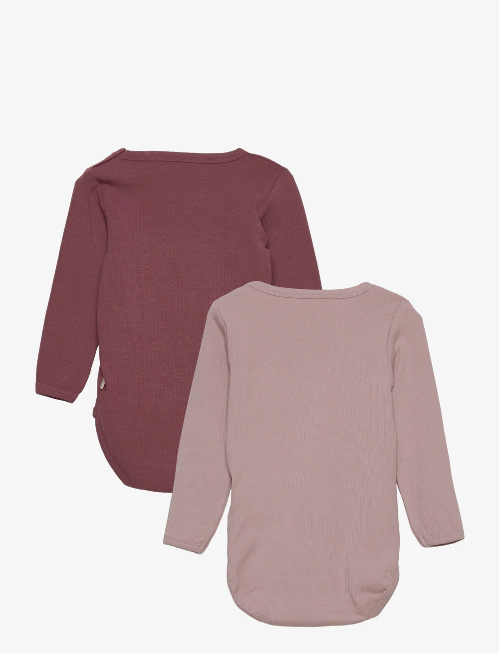 Minymo - Body LS (2-pack) - enfärgade långärmade bodies - violet ice - 1