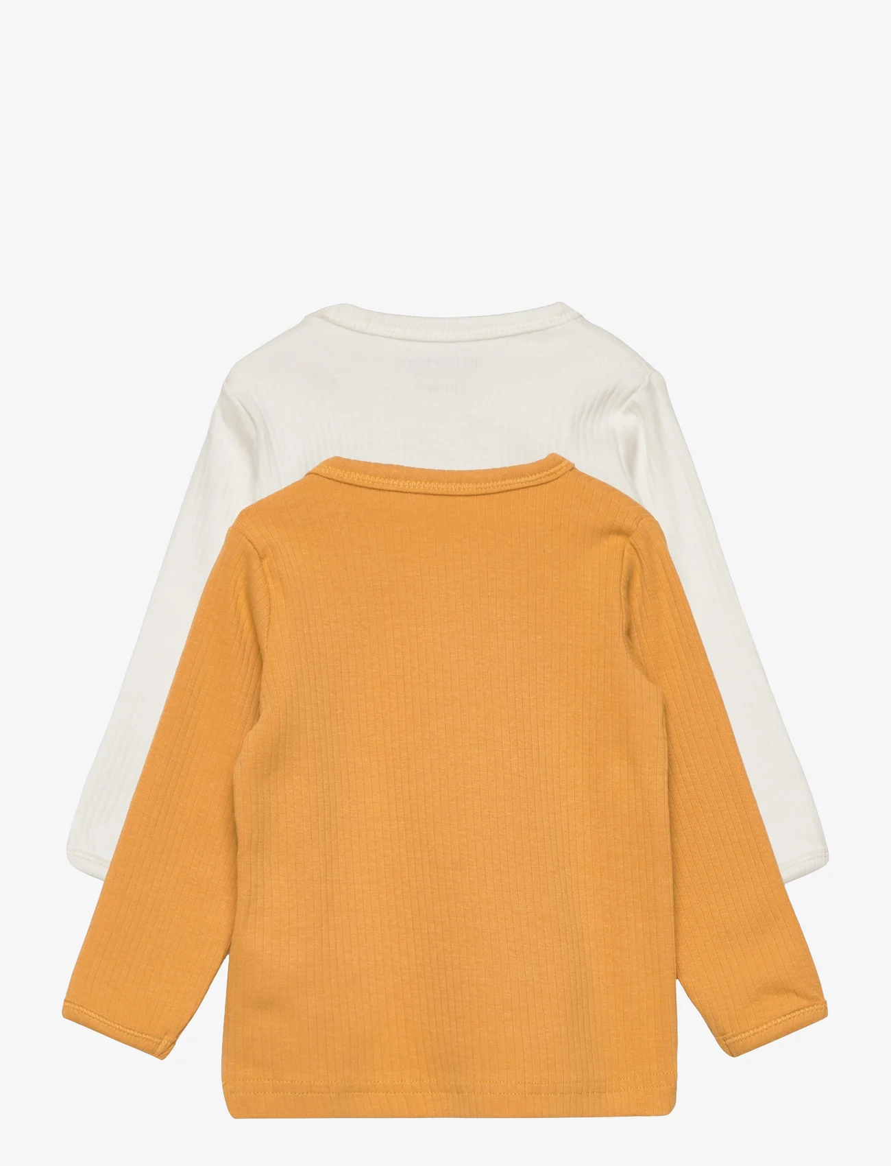 Minymo - Blouse LS (2-pack) - marškinėliai ilgomis rankovėmis - amber gold - 1