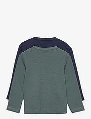 Minymo - Blouse LS (2-pack) - langærmede t-shirts - goblin blue - 1