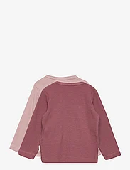 Minymo - Blouse LS (2-pack) - langærmede t-shirts - violet ice - 1