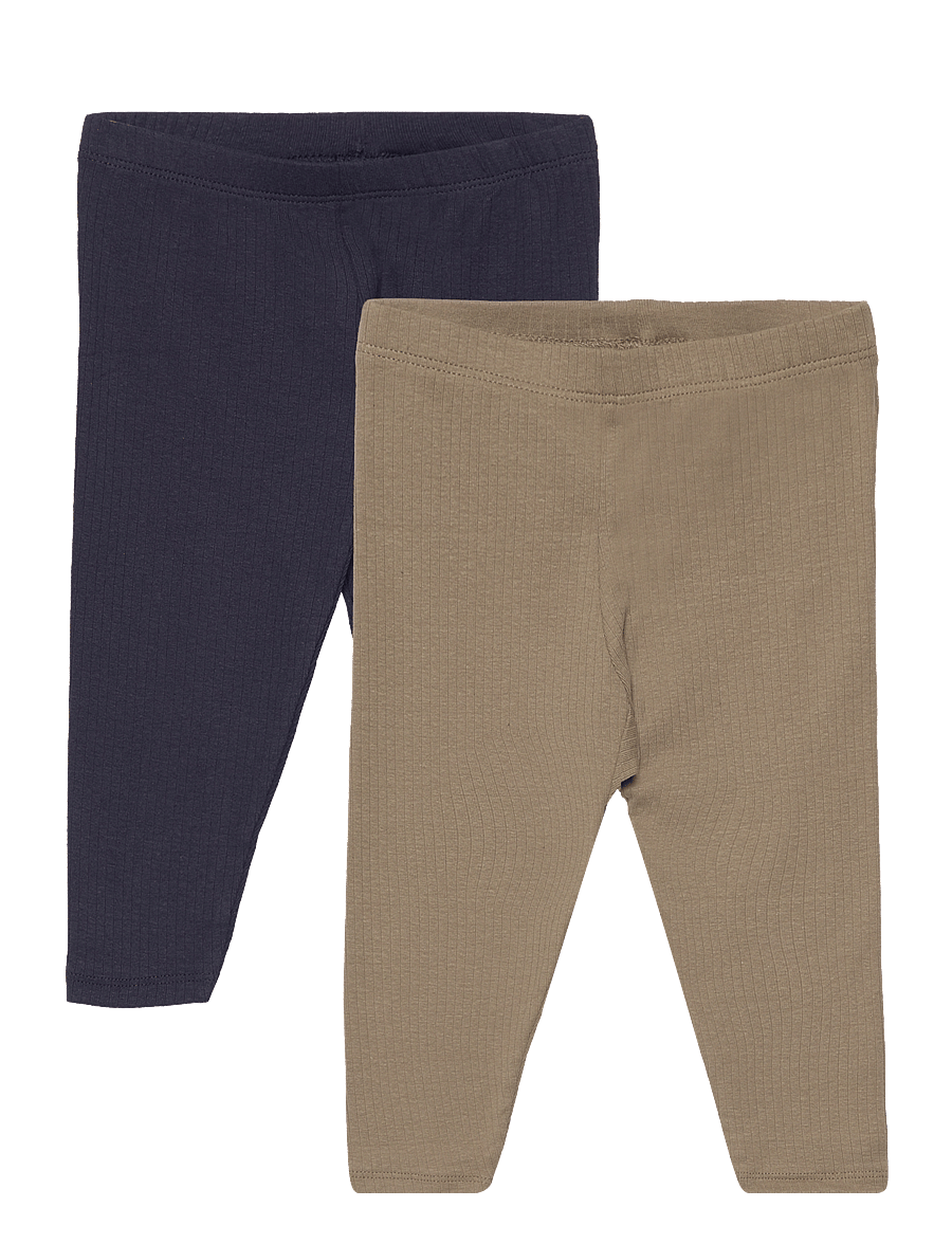 Minymo - Leggings (2-pack) - multipack leggings - dark navy - 0
