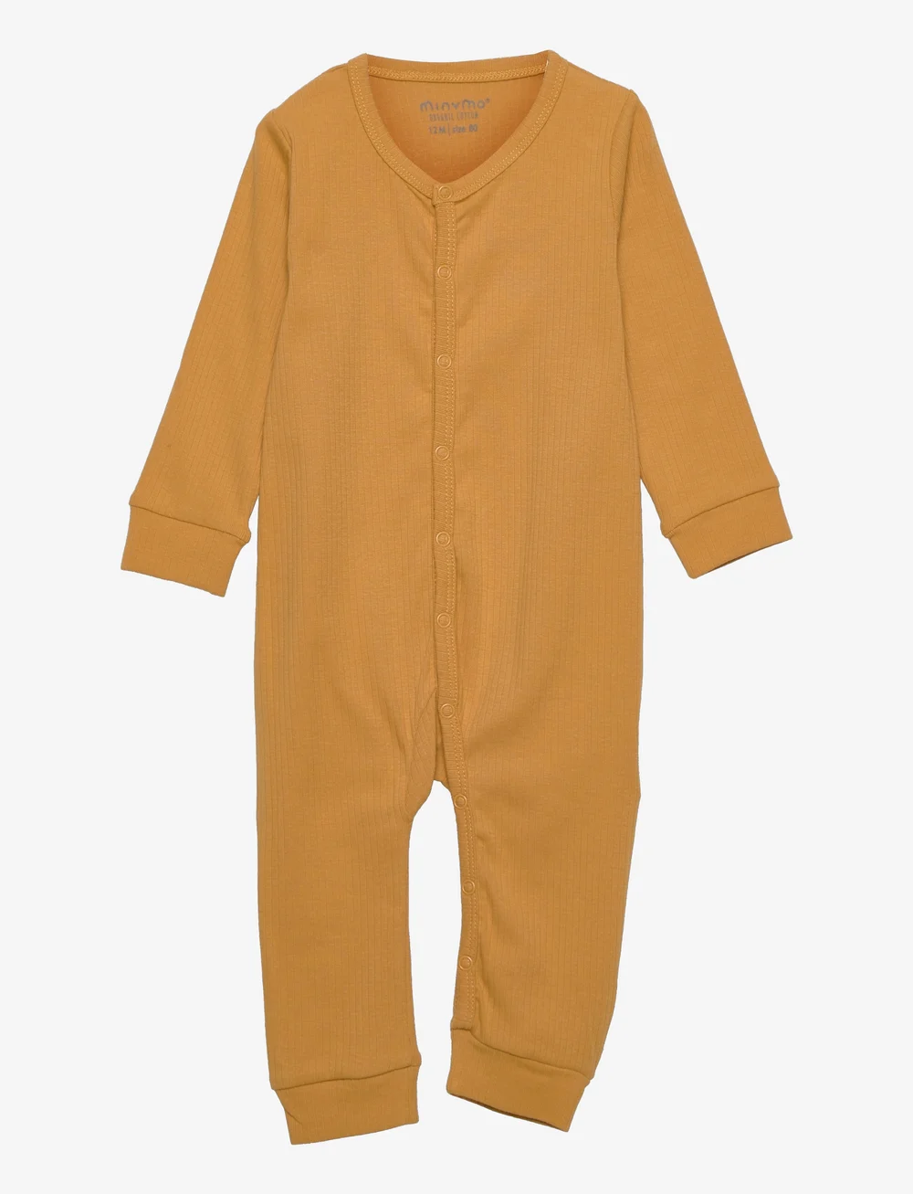 Minymo - Jumpsuit LS (2-pack) - långärmade bodysuits - amber gold - 2