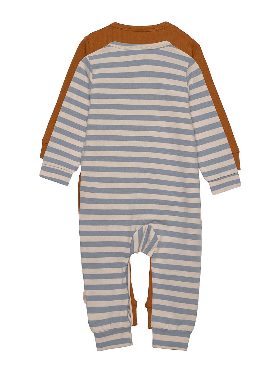 Minymo - Jumpsuit LS (2-pack) - langärmelig - ashley blue - 1