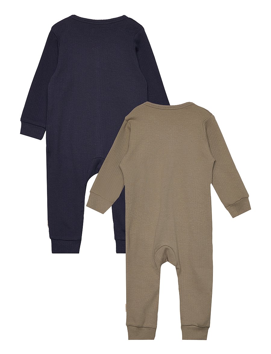 Minymo - Jumpsuit LS (2-pack) - langärmelig - dark navy - 1