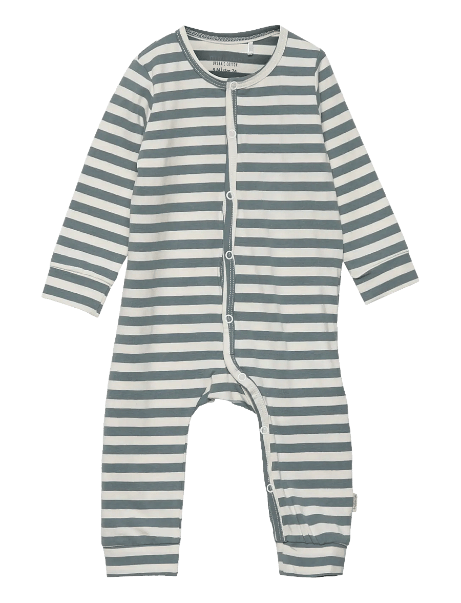 Minymo - Jumpsuit LS (2-pack) - langærmede heldragter - goblin blue - 0
