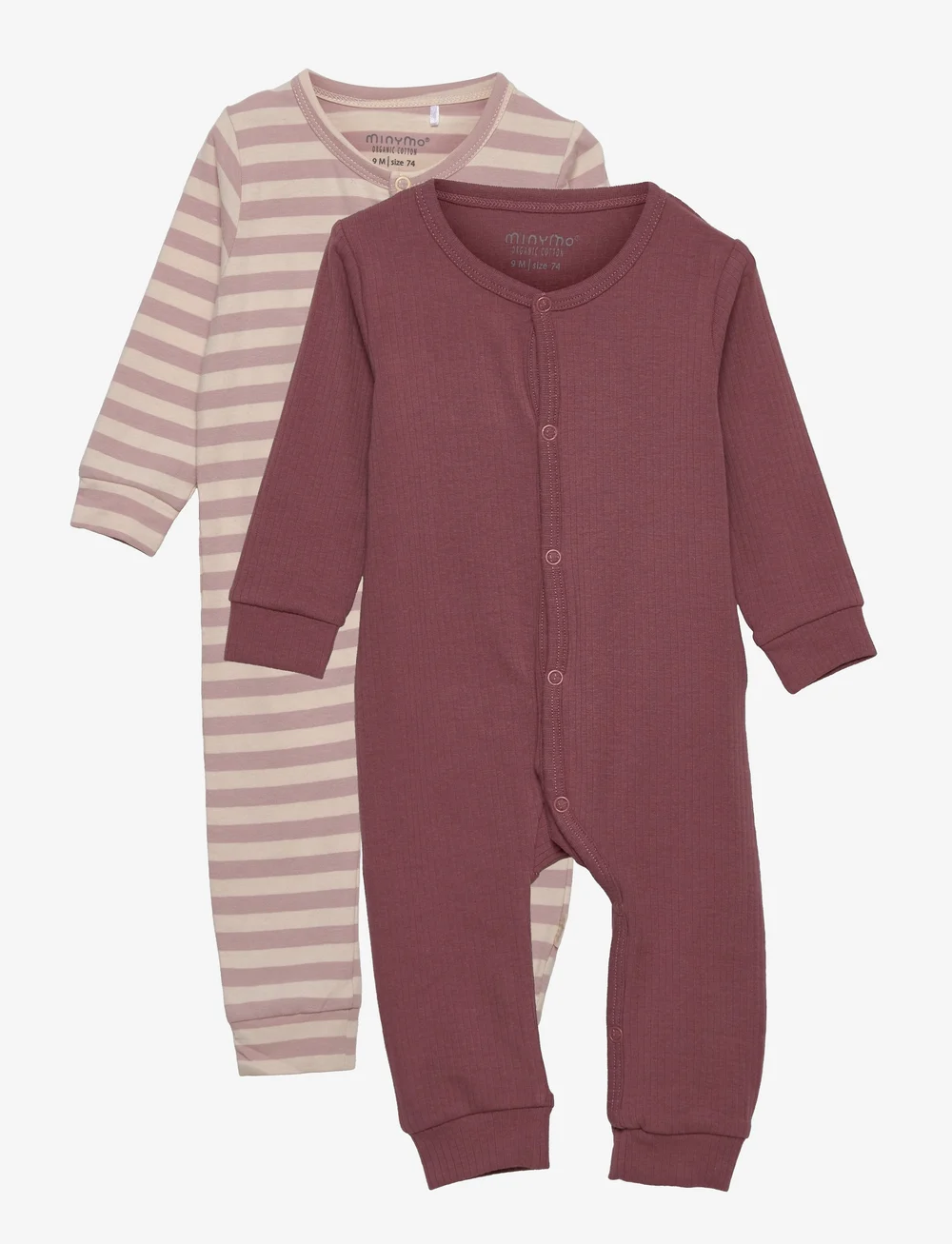 Minymo - Jumpsuit LS (2-pack) - long-sleeved - violet ice - 0