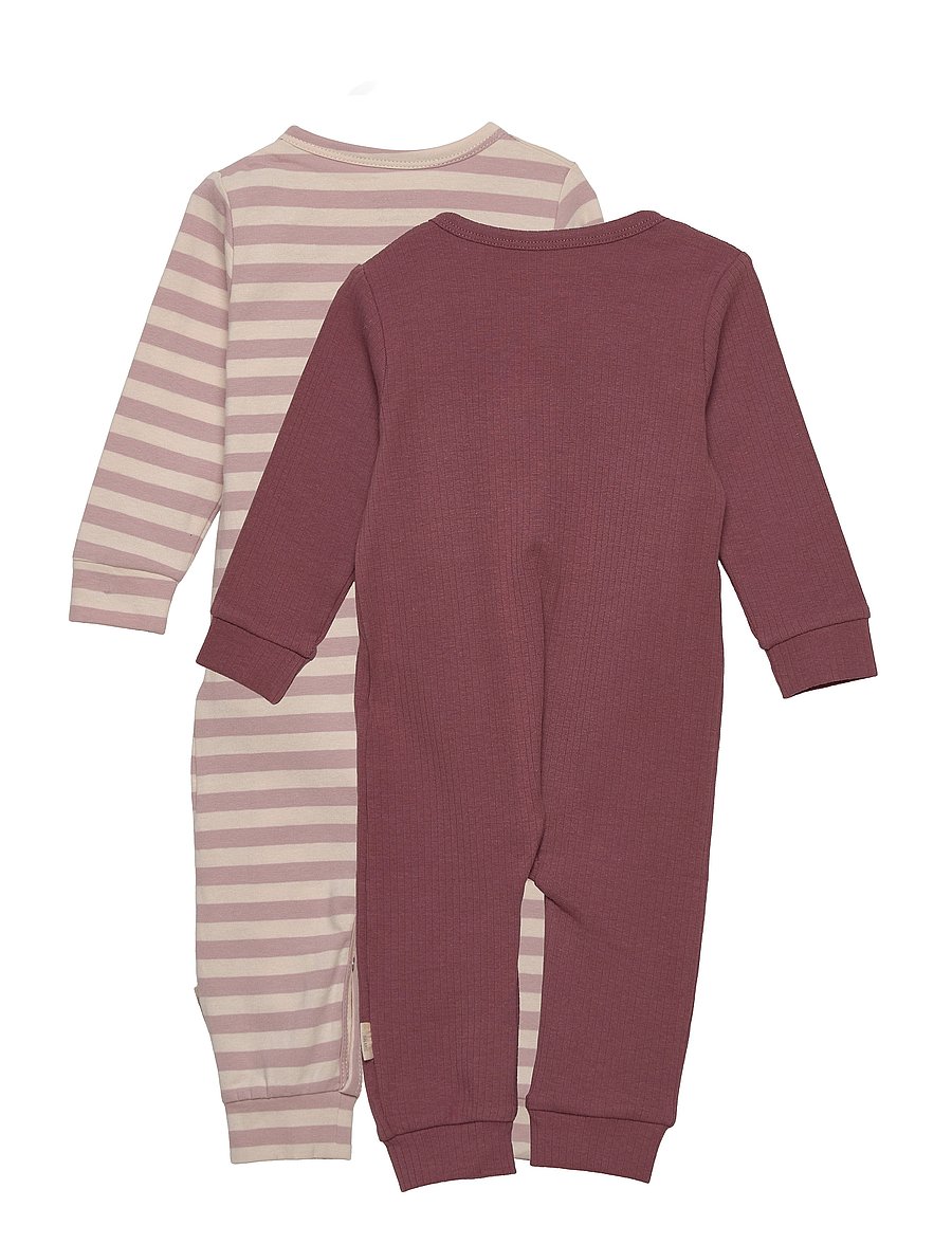 Minymo - Jumpsuit LS (2-pack) - langärmelig - violet ice - 1