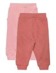 Minymo - Sweat Pants (2-pack) - laveste priser - canyon rose - 1