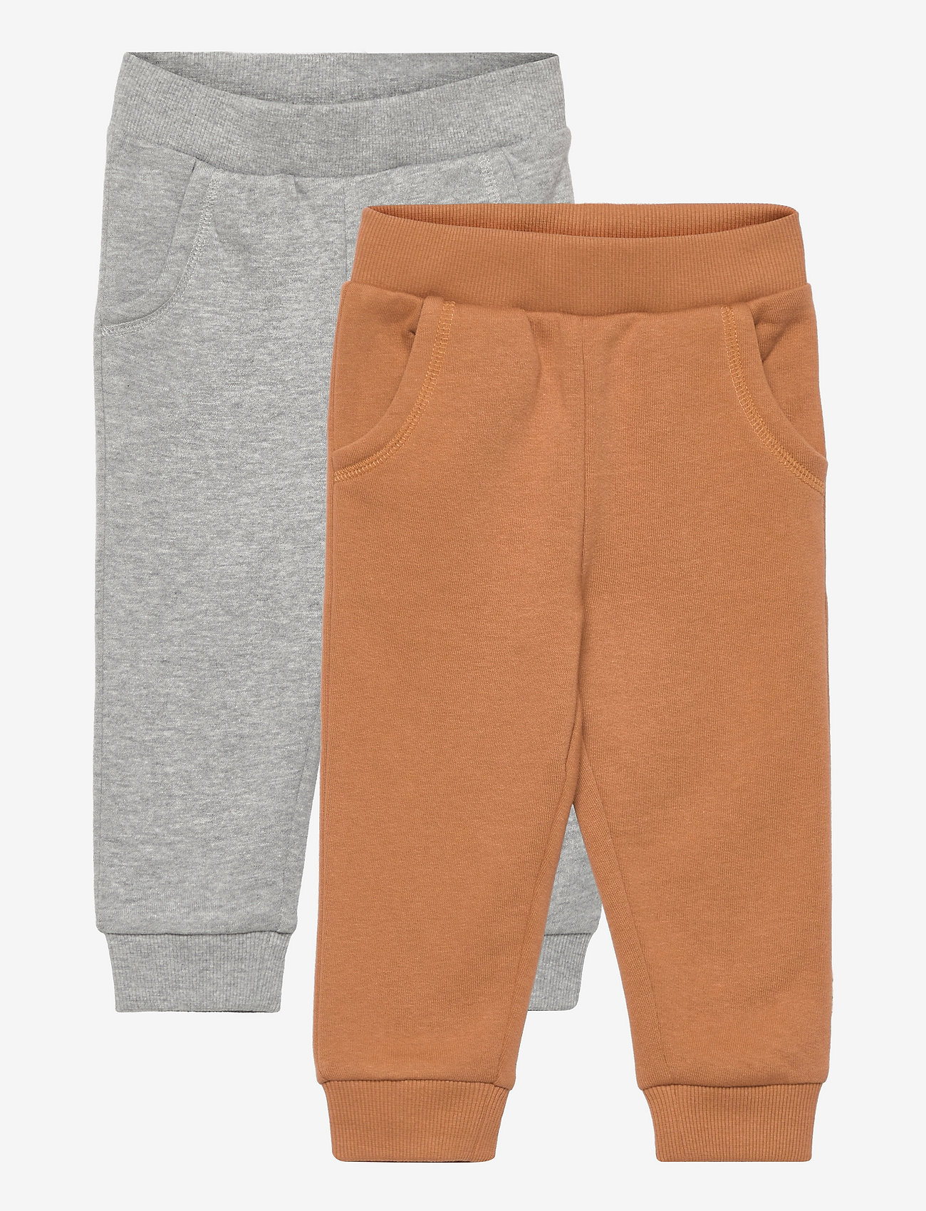 Minymo - Sweat Pants (2-pack) - lowest prices - chipmunk - 0