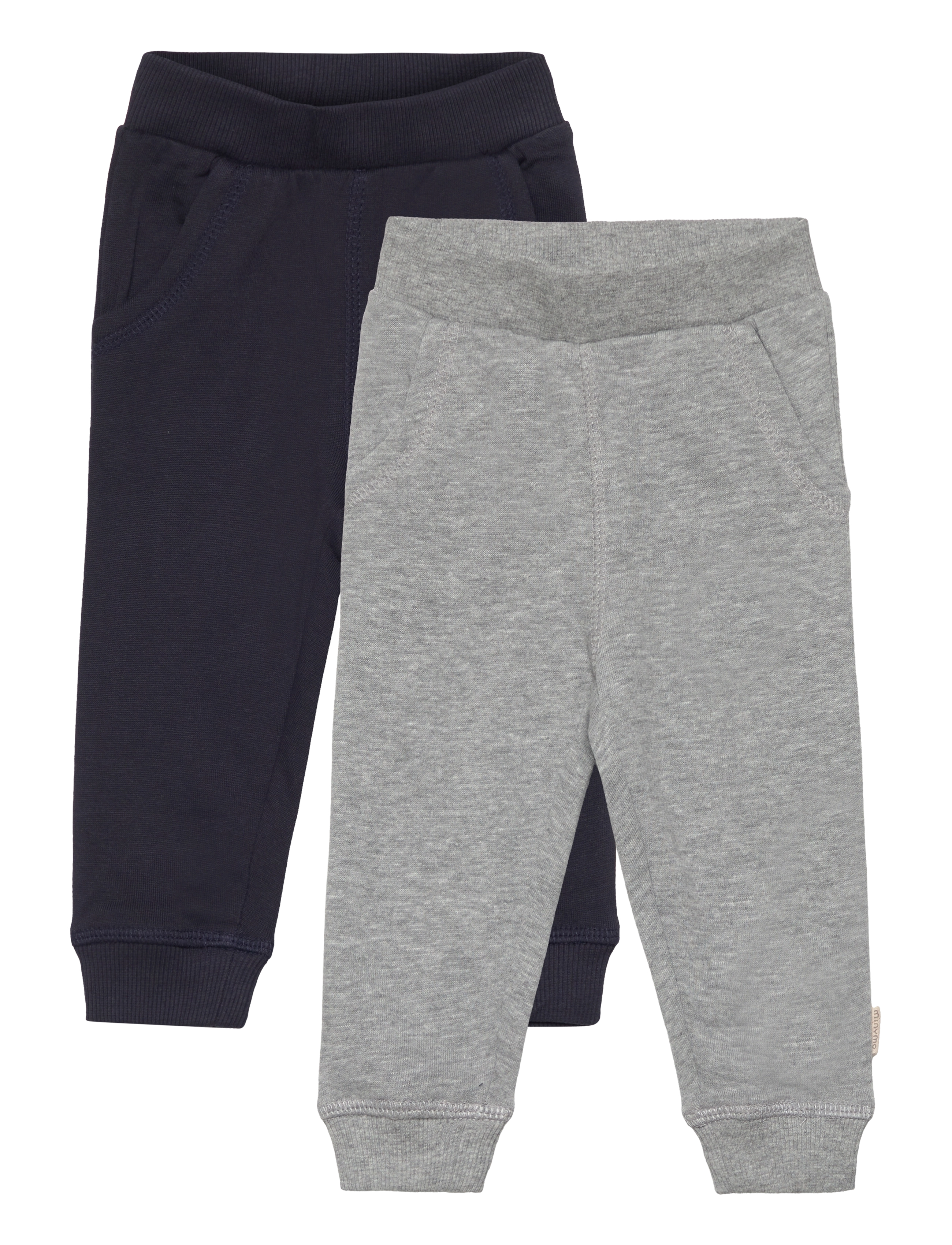 Minymo Sweat Pants (2-Pack), 80, Unterteile, Mehrfarbig/gemustert - Sweatpants, Kinder