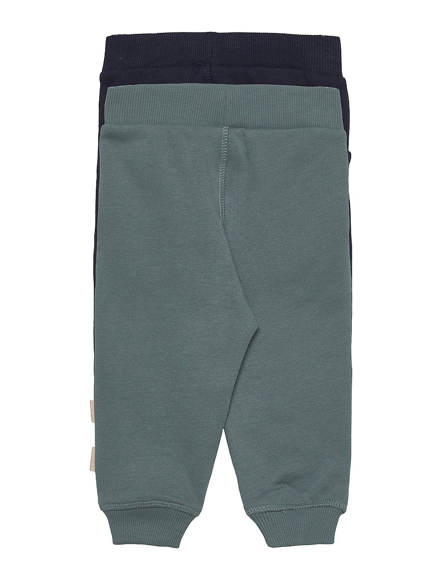 Minymo - Sweat Pants (2-pack) - mitmepakendiga püksid - goblin blue - 1