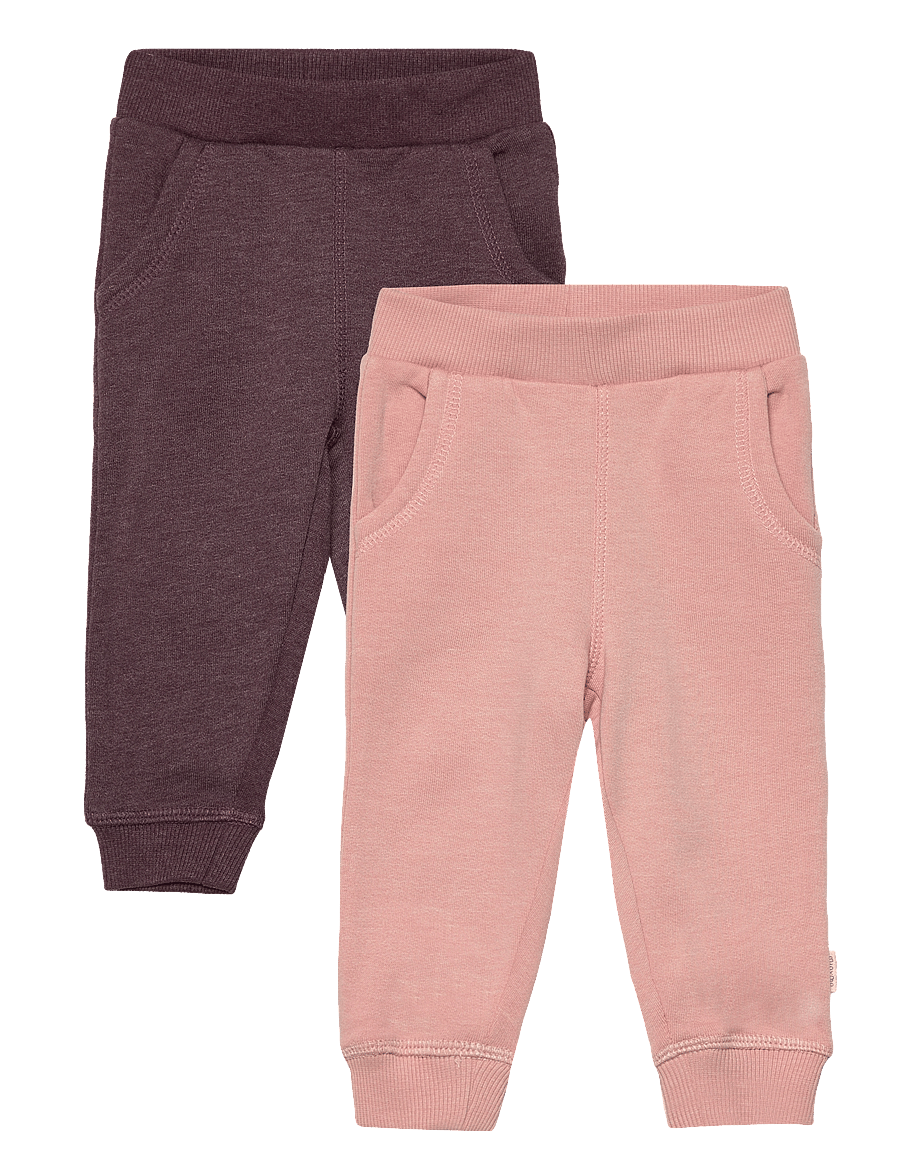 Minymo - Sweat Pants (2-pack) - hosen-multipack - misty rose - 0
