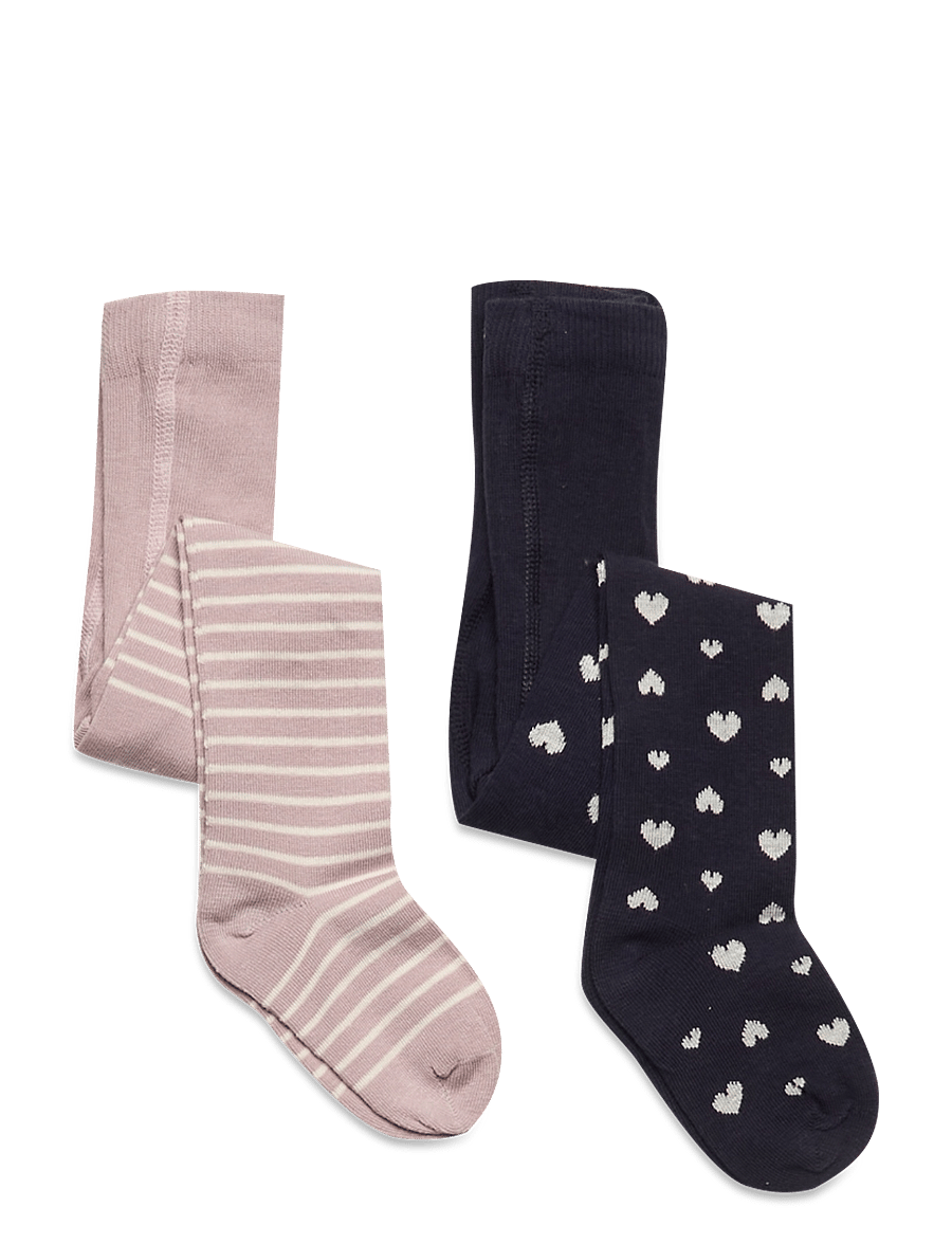 Minymo - Baby stocking (2-pack) - strumpfhosen - violet ice - 0