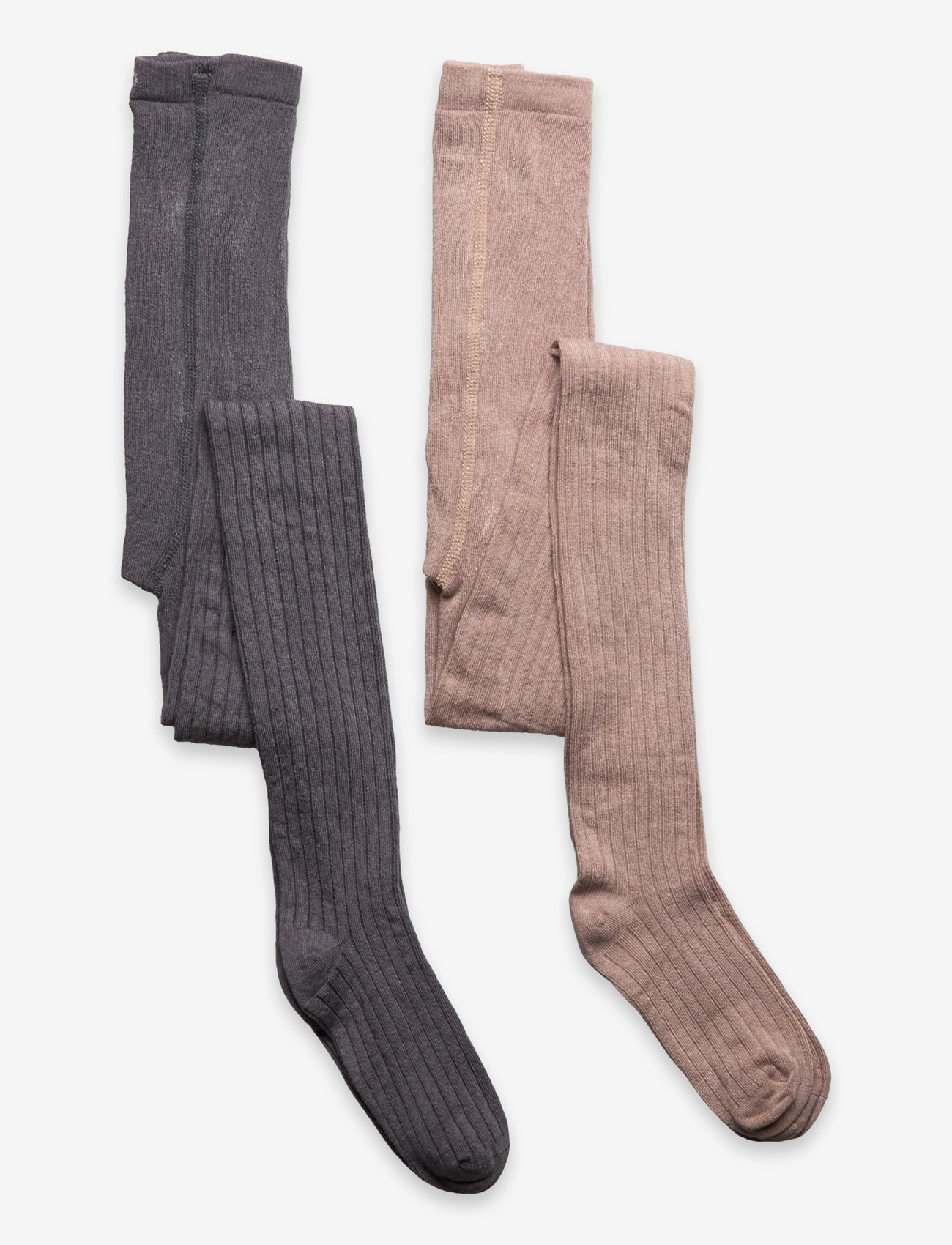 Minymo - Stocking - bamboo rib (2-pack) - tights - goat - 0