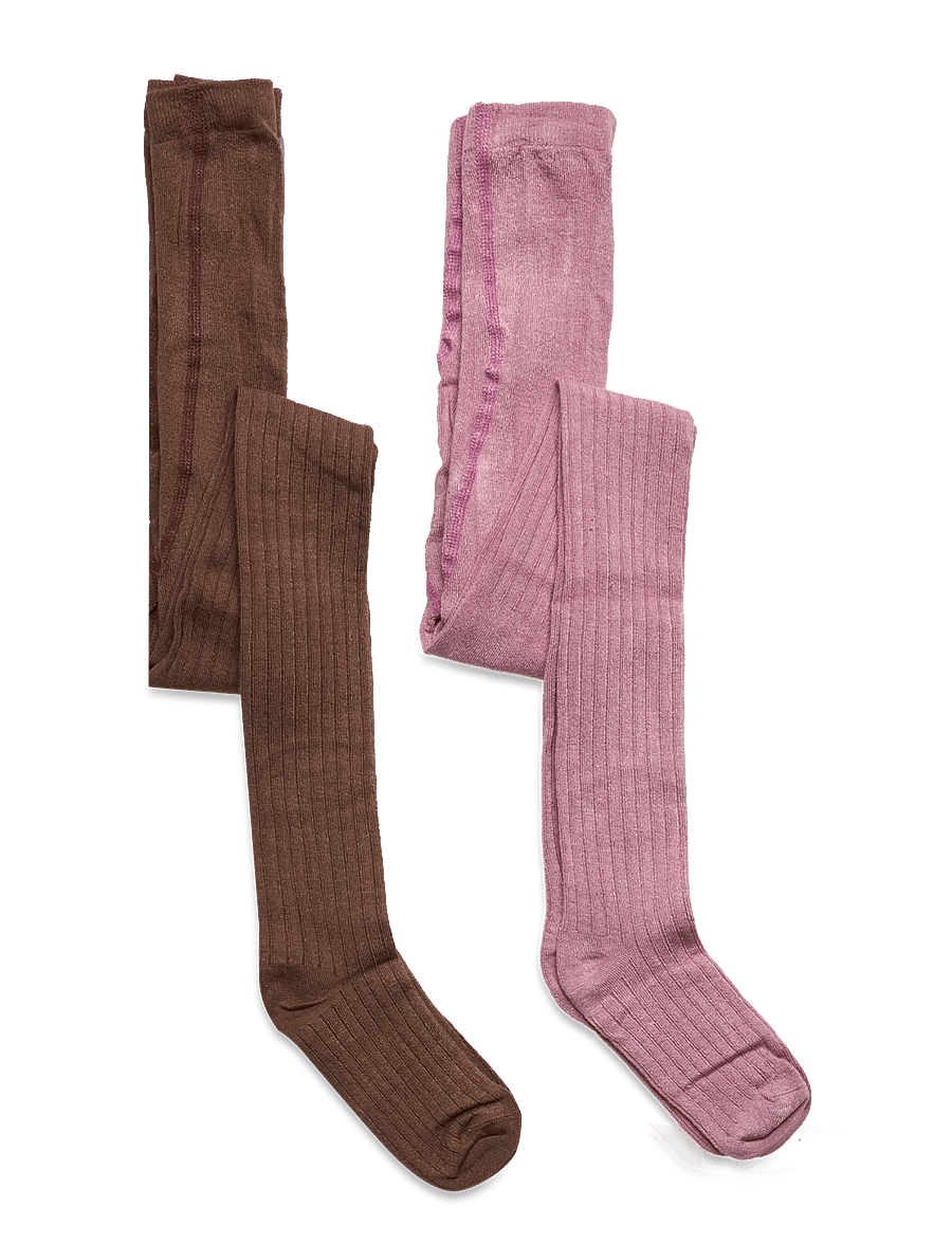 Minymo - Stocking - rib (2-pack) - strumpfhosen - orchid haze - 0