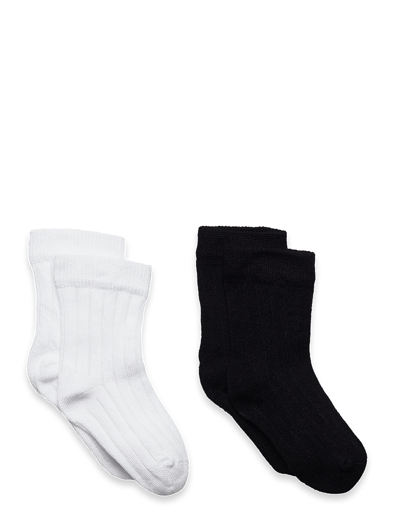 Minymo - Ankle sock - bamboo (2-pack) - strümpfe - black - 0